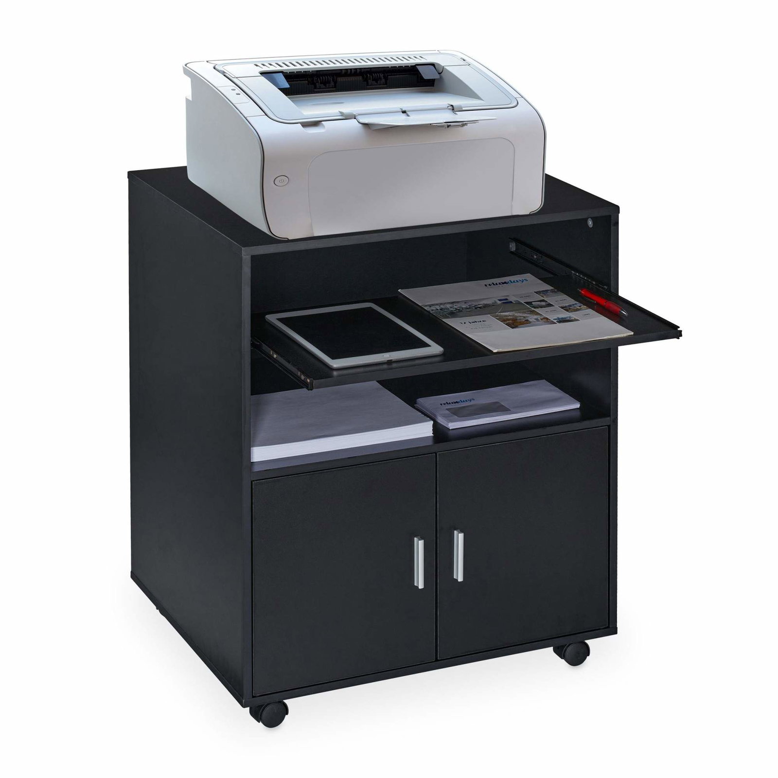 Mobil piedestal med tangentbordslåda | Elektronik - Datortillbehör - Tangentbord, Möss & Fjärrkontroller - Tangentbord | Pryloteket