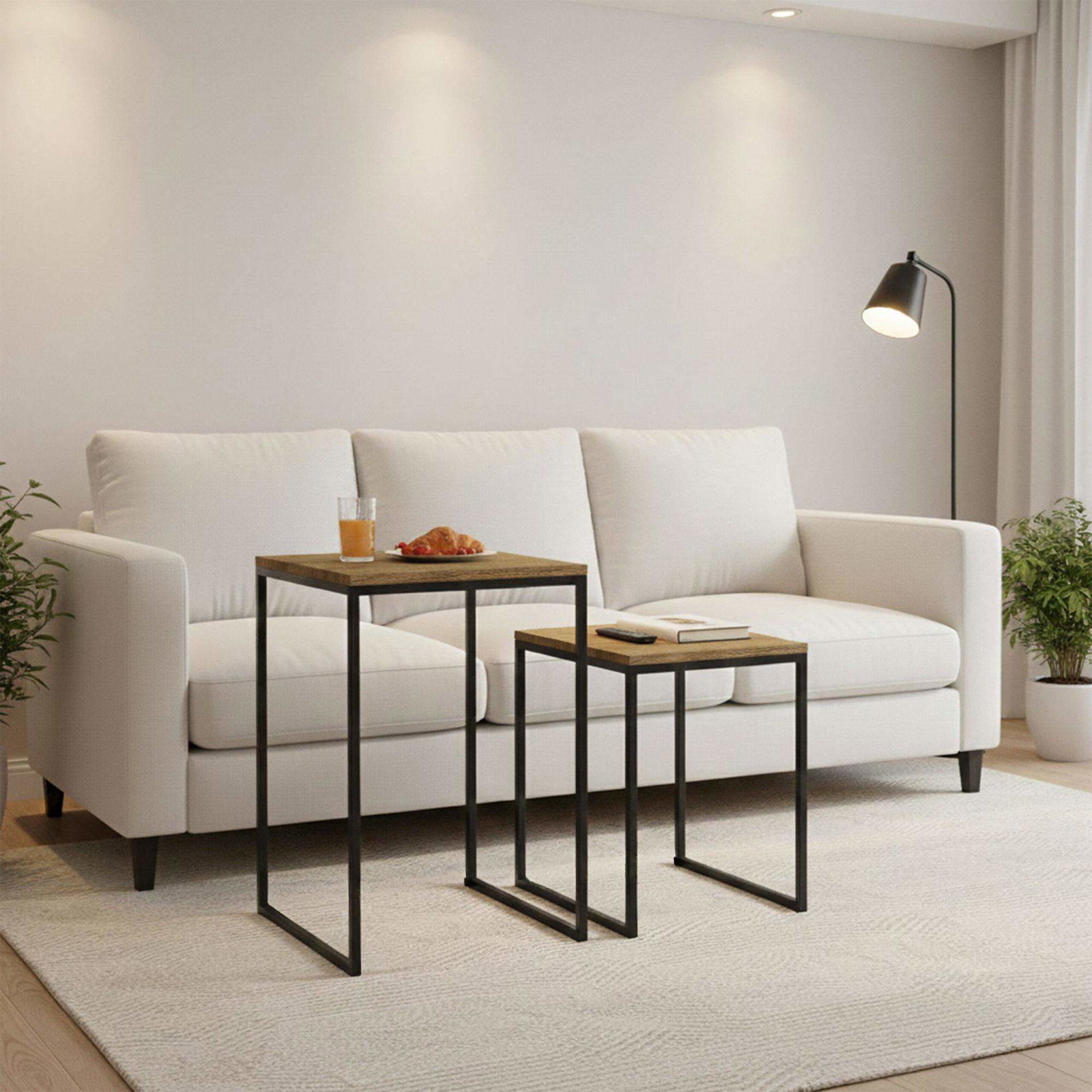 Set med 2 soffbord i trälook | Hem & Hobby - Hem & Hushåll - Sovrum | Pryloteket