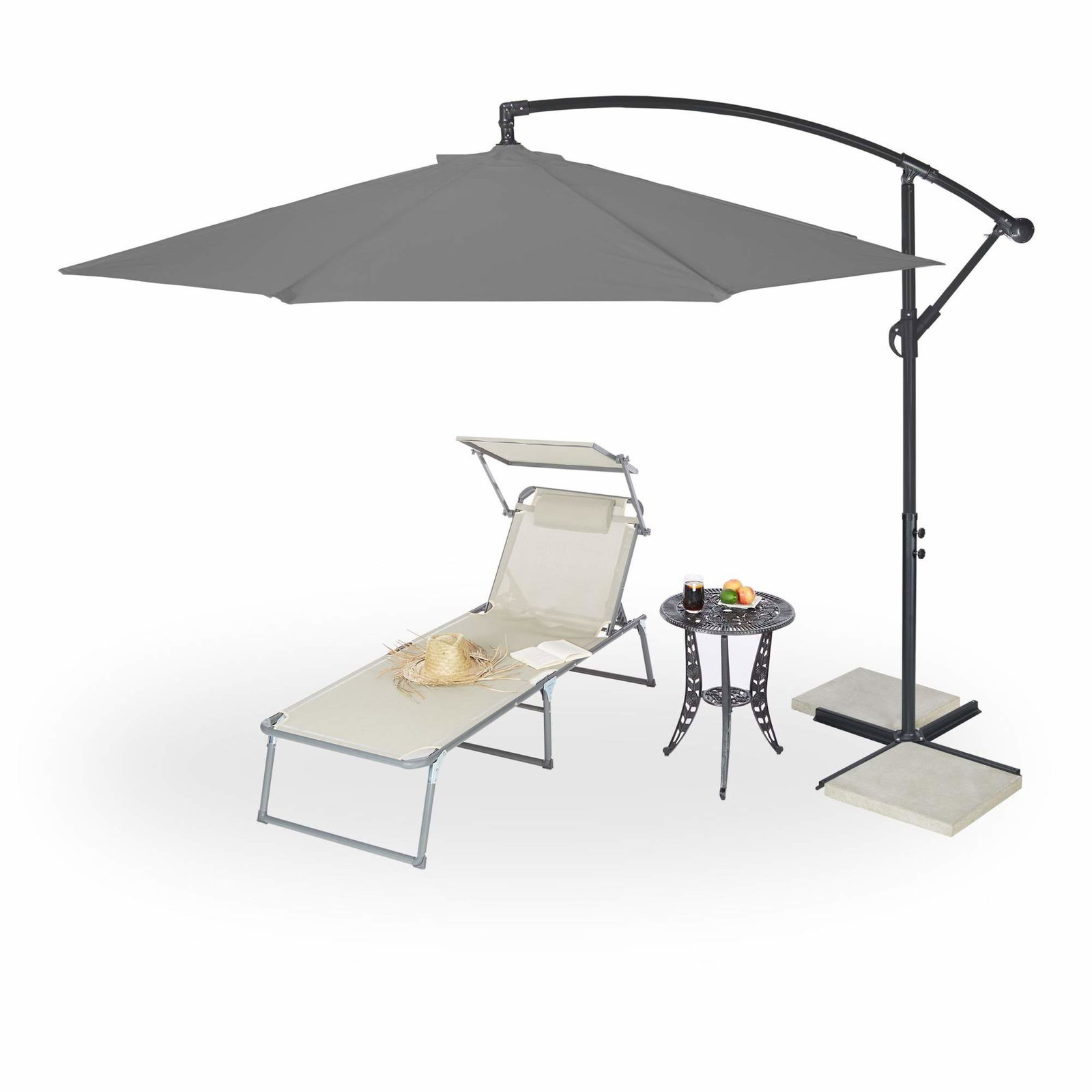 Frithængende parasol 300 cm