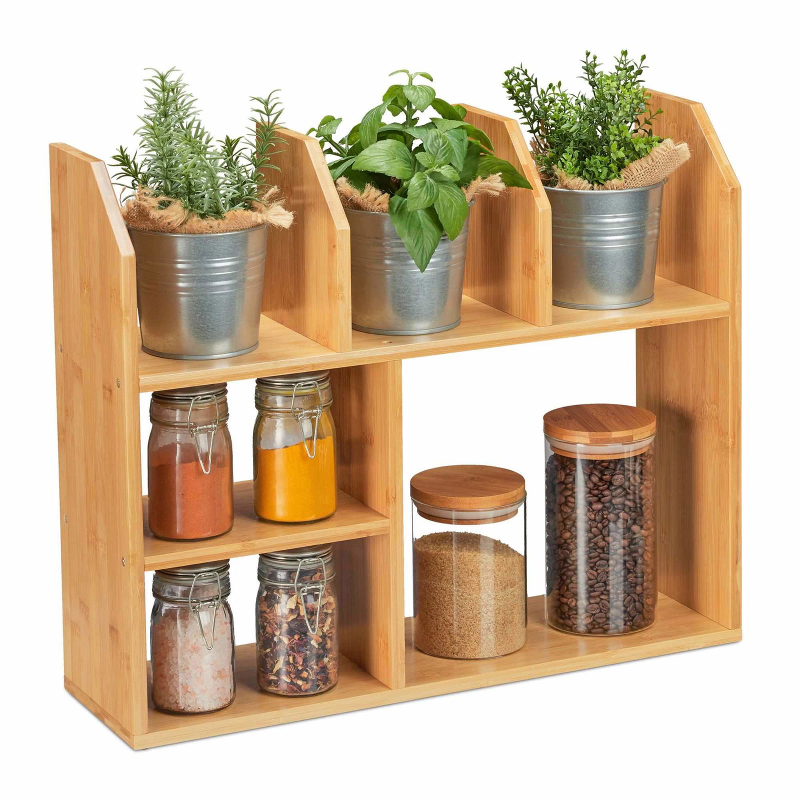 Hylde i bambus 6 rum