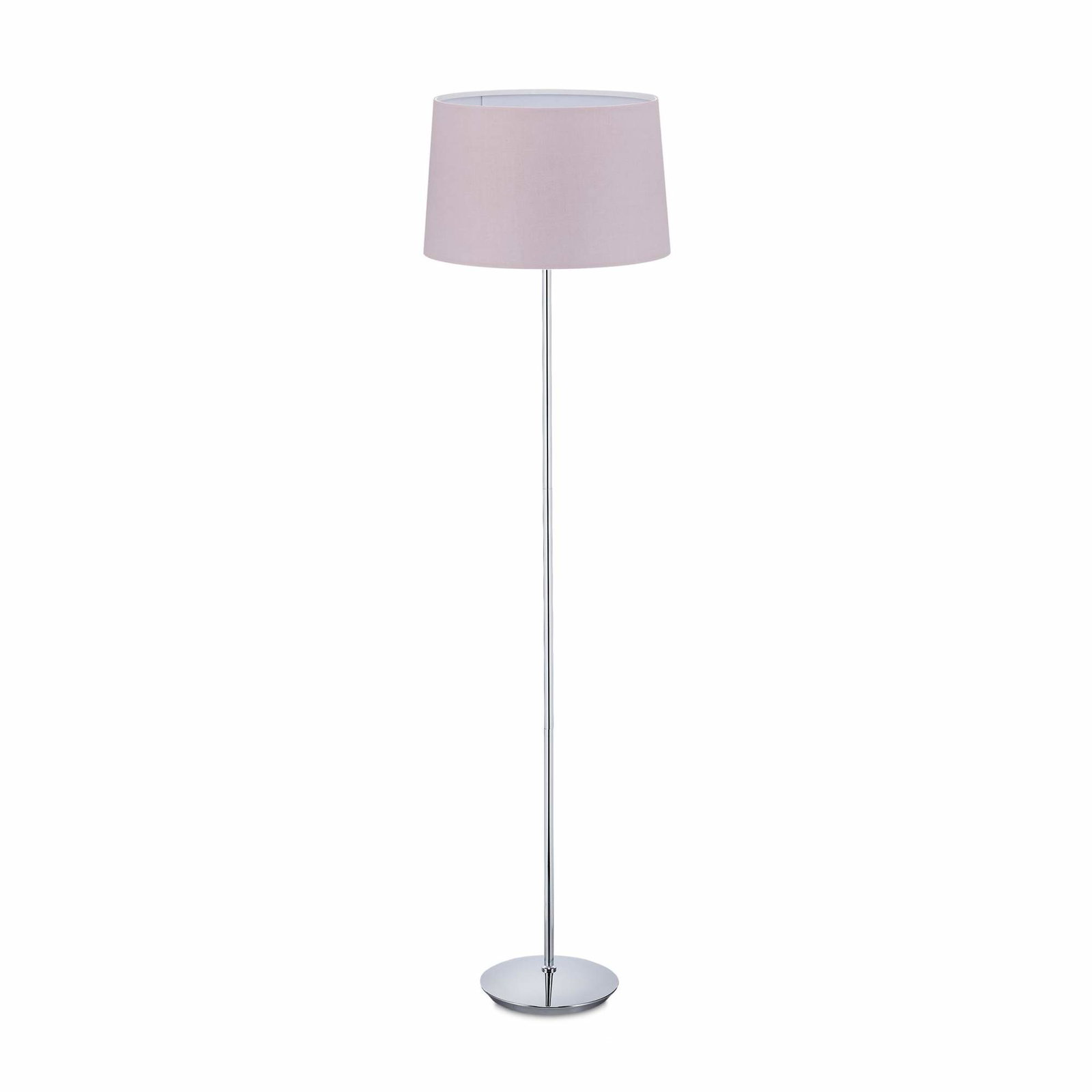 Gulvlampe med stofskærm