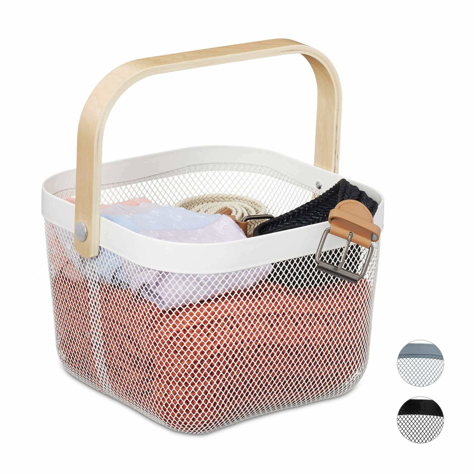 Förvaringskorg med handtag | Mode & Accessoarer - Accessoarer | Pryloteket