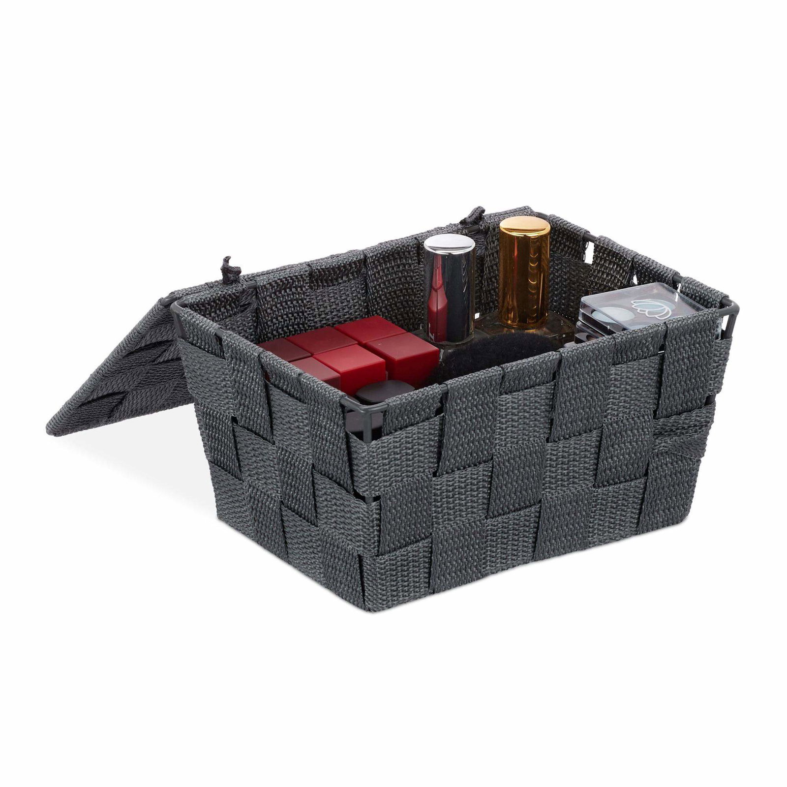 Förvaringskorg med lock | Hem & Hobby - Hem & Hushåll - Badrum - Badrumsförvaring | Pryloteket