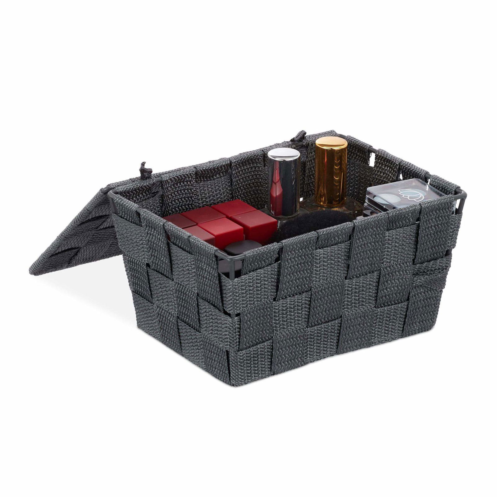 Opbevaringskurv med låg