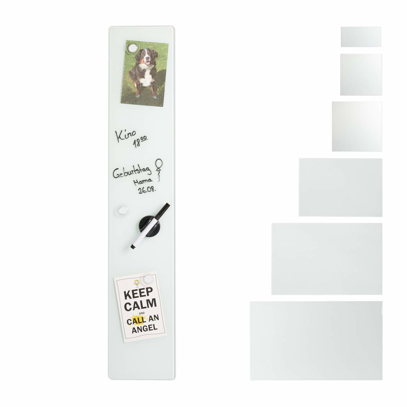 Magnettavla vitt glas | Hem & Hobby | Pryloteket