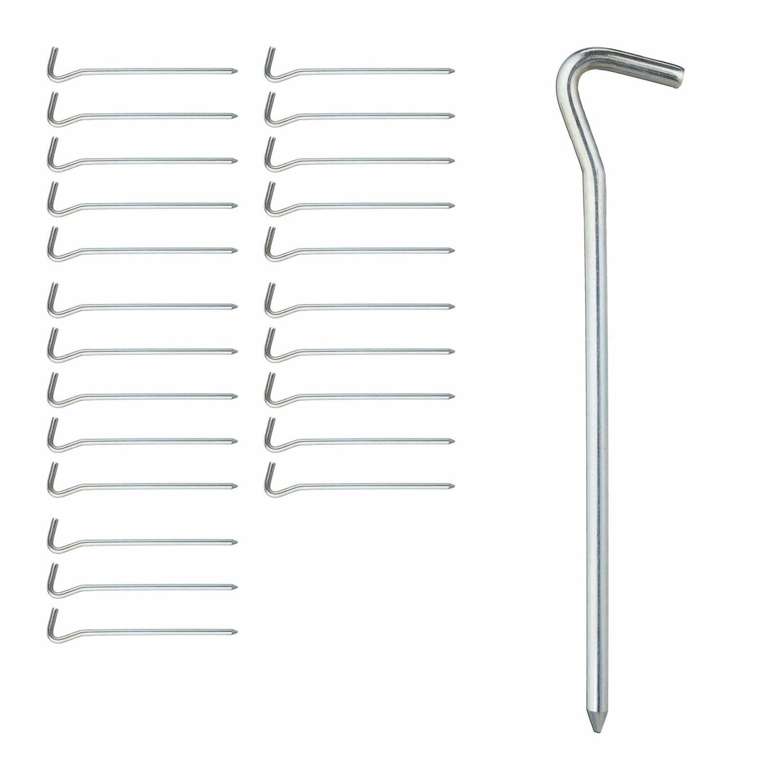 Teltpløkker rundt sæt med 24 stk