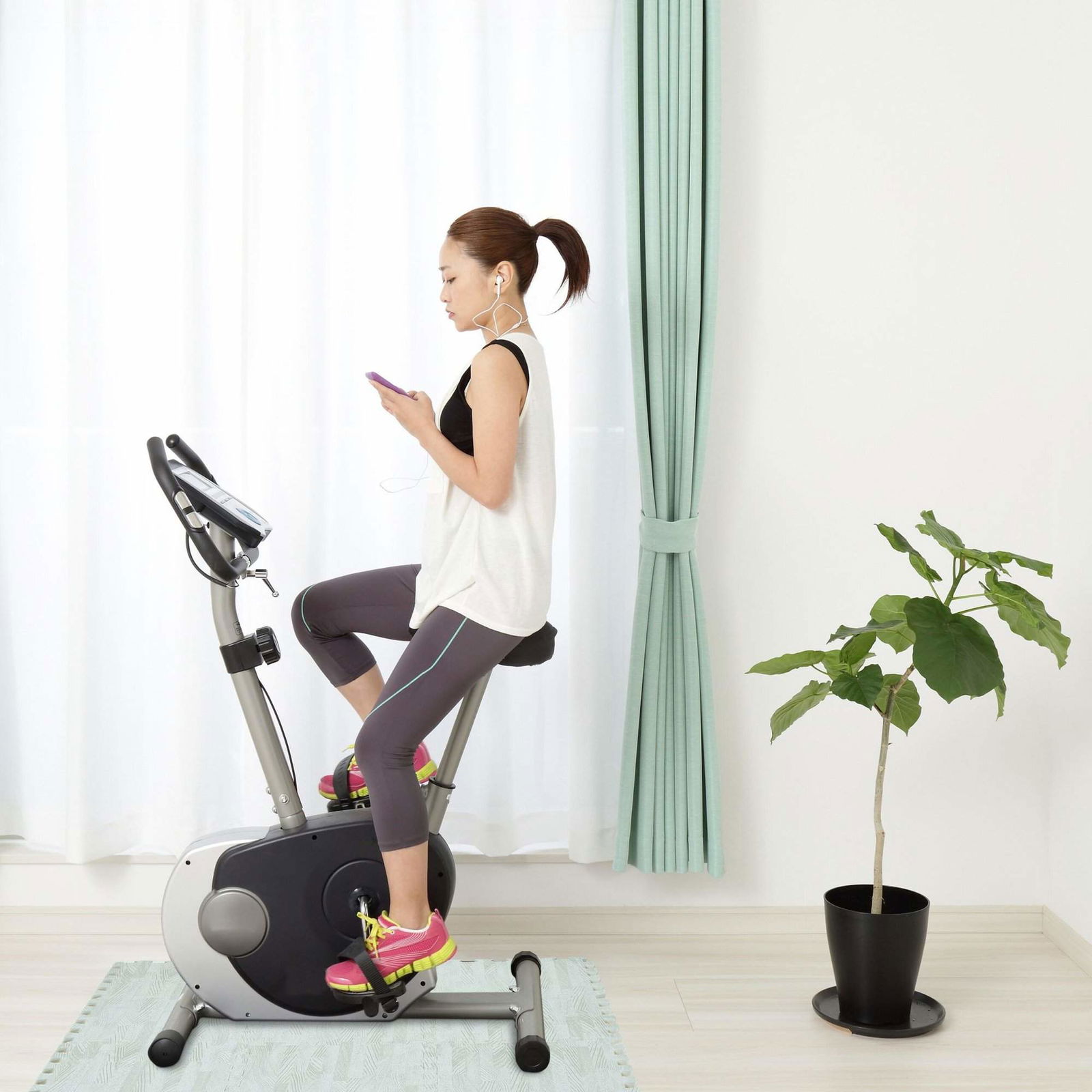 Gulvbeskyttelsesmåtte i trælook Sæt med 9 stk