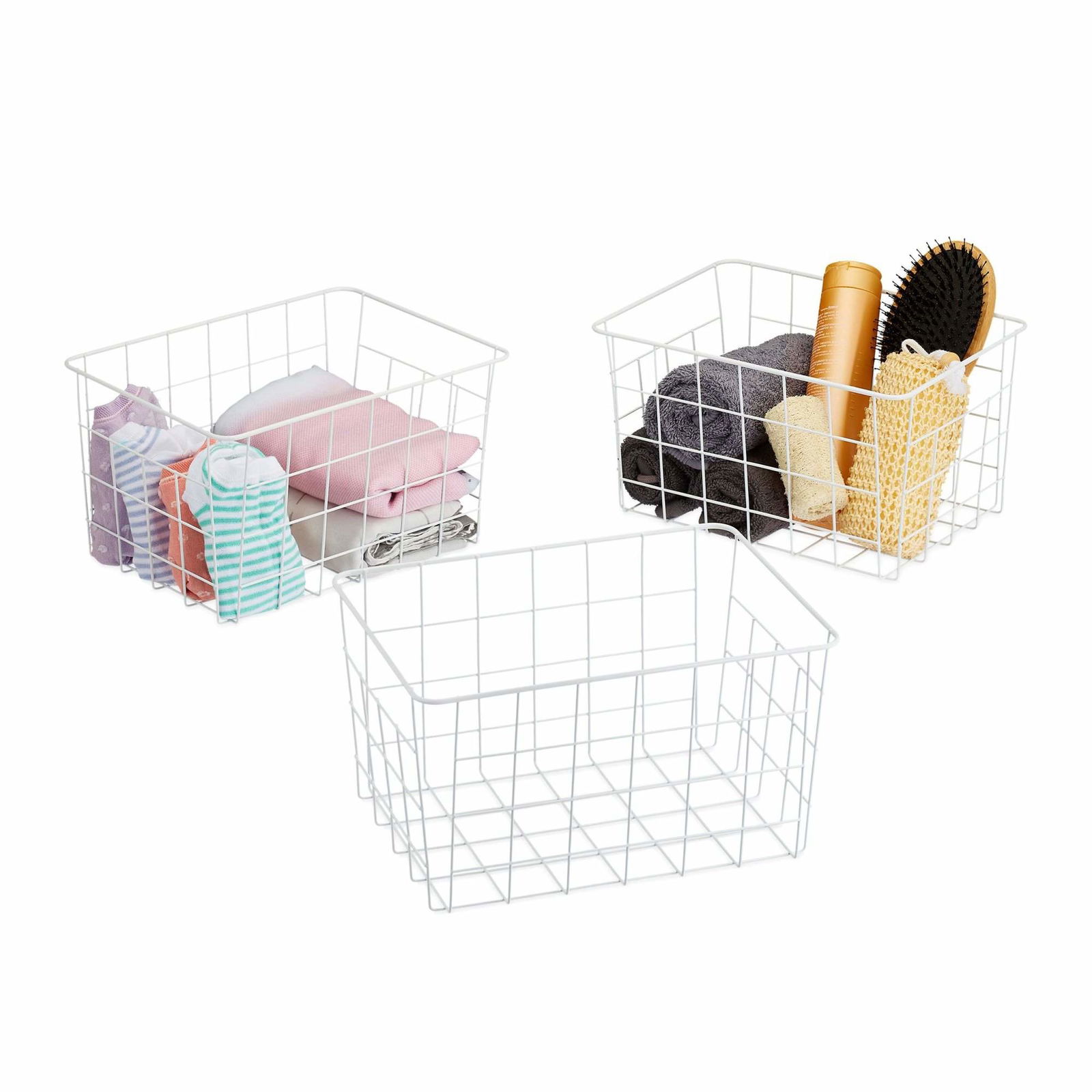 Trådkurve - sæt med 3