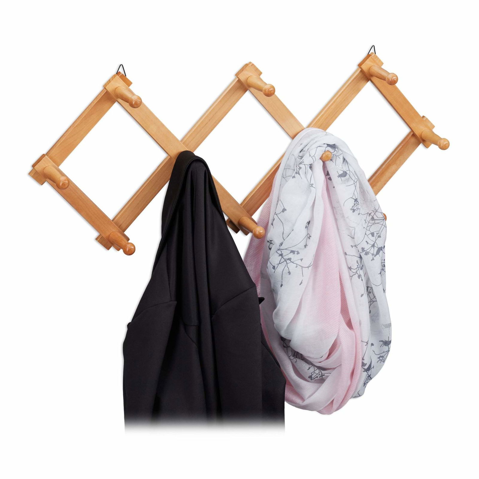 Væghylde træ foldbar