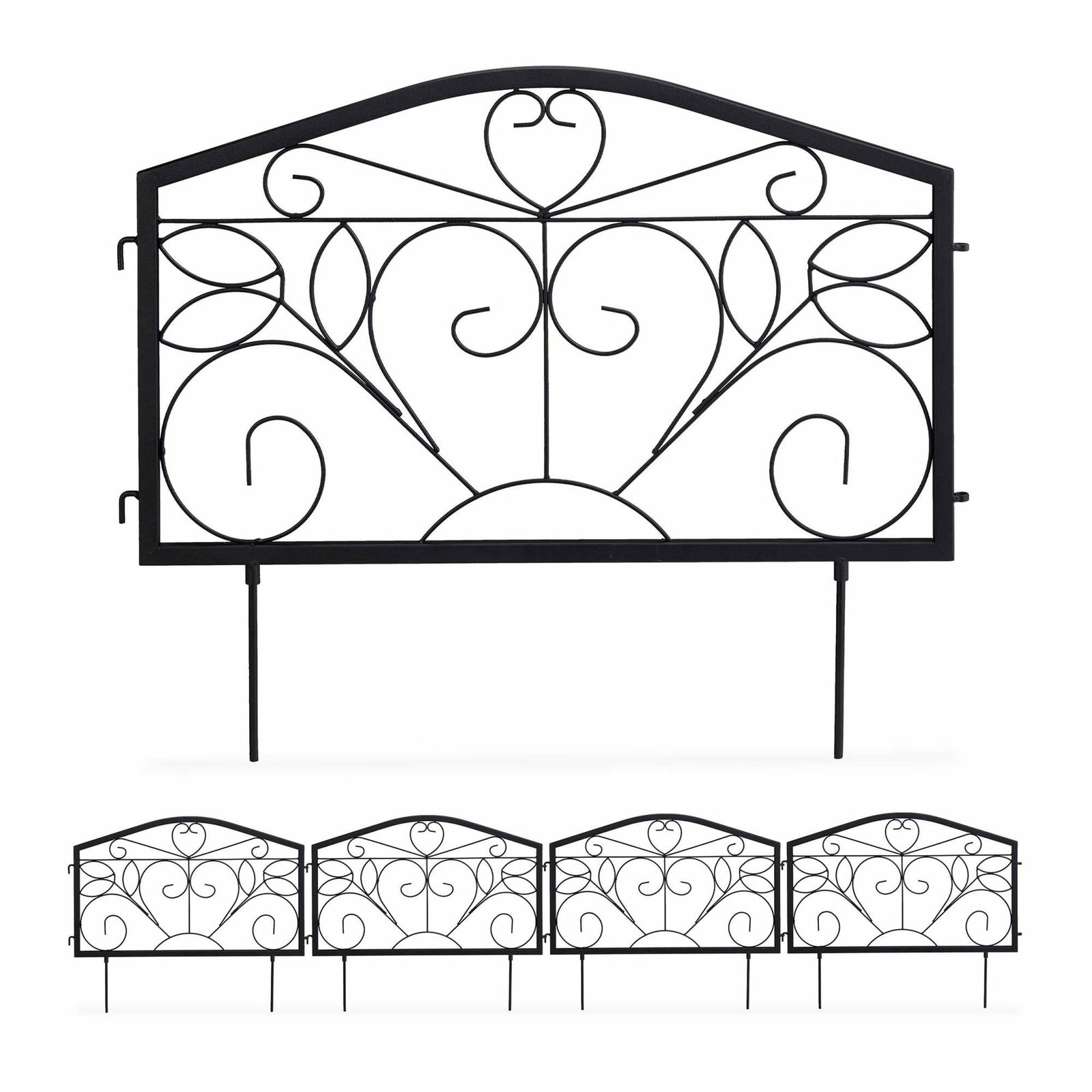 Rabat hegn 4 paneler antik stil