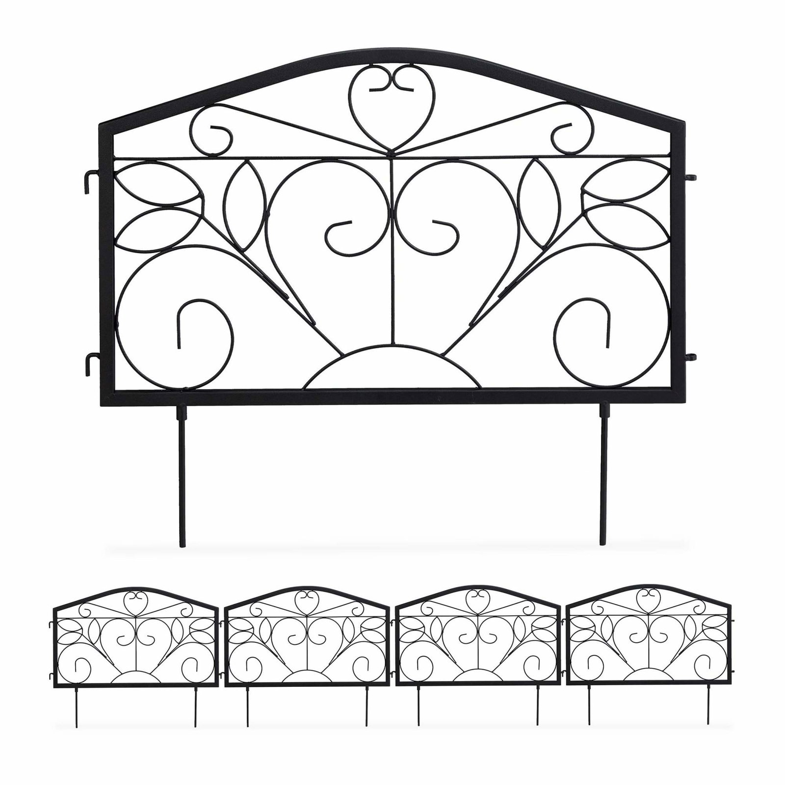 Rabattstaket 4 paneler antik stil | Hem & Hobby | Pryloteket