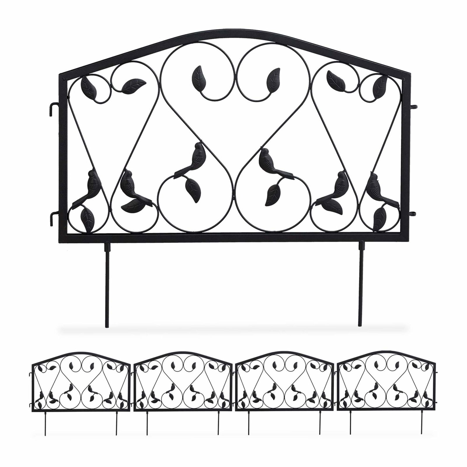 Rabat hegn 4 paneler antik stil