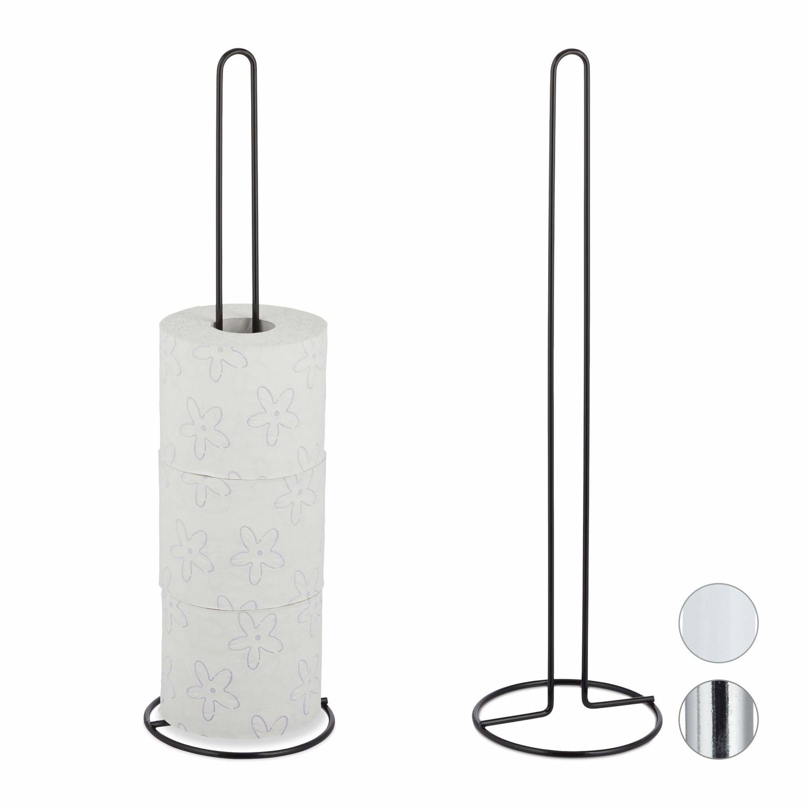 Reserverulleholder sæt af 2 til badeværelse