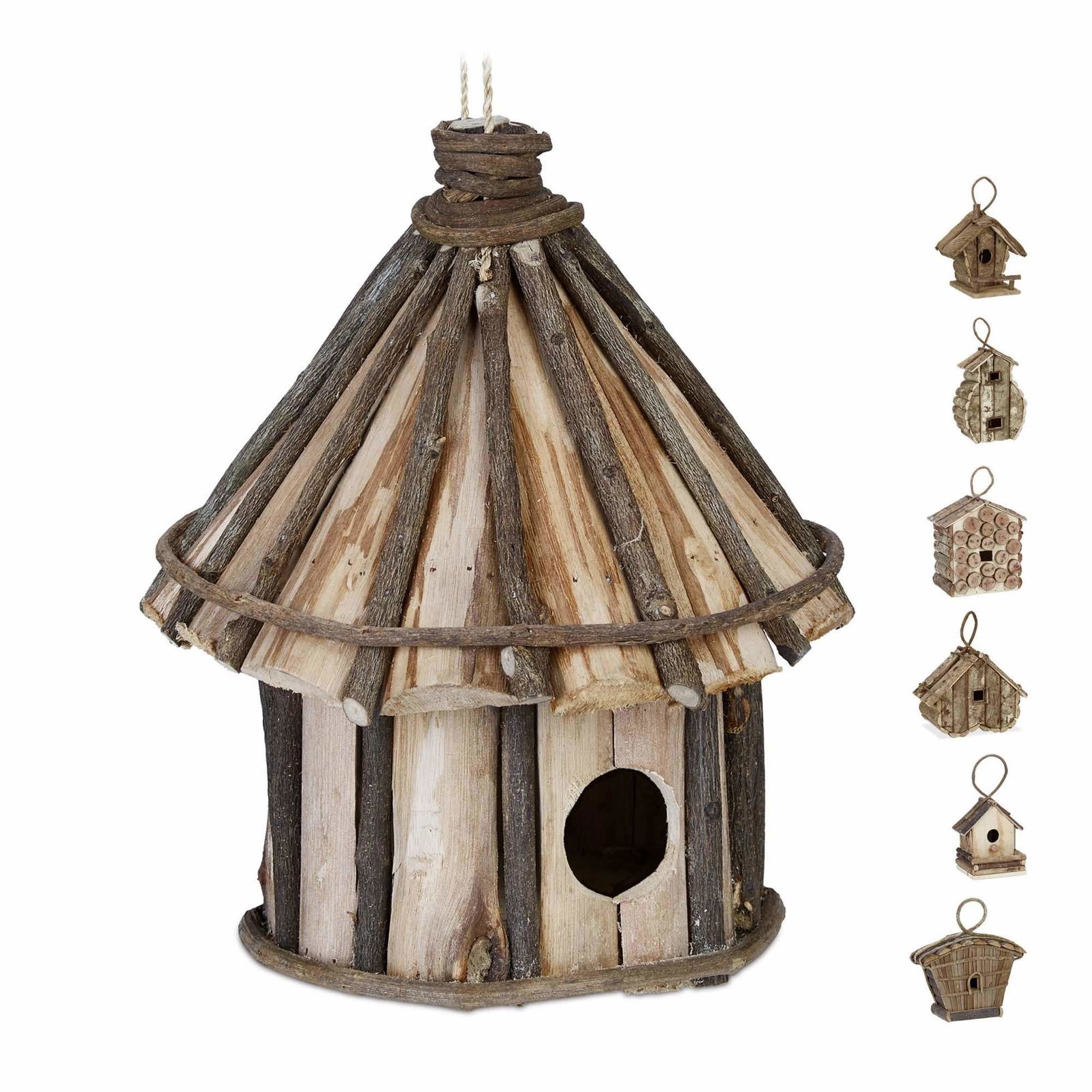 Dekorativt fuglehus i forskellige designs