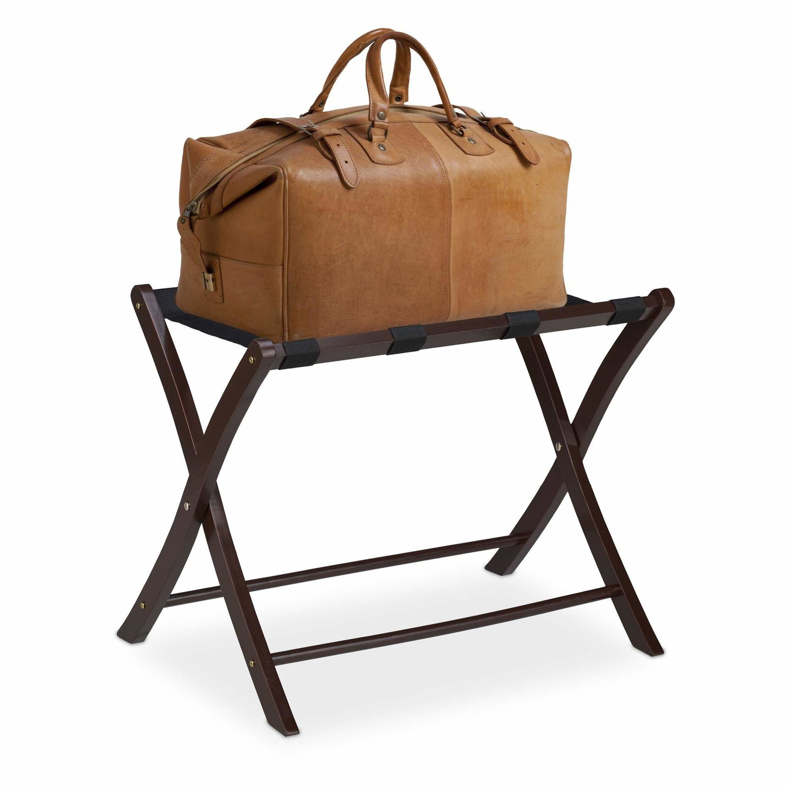 Fällbart stativ för resväska i trä | Mode & Accessoarer - Kläder - Skor | Pryloteket