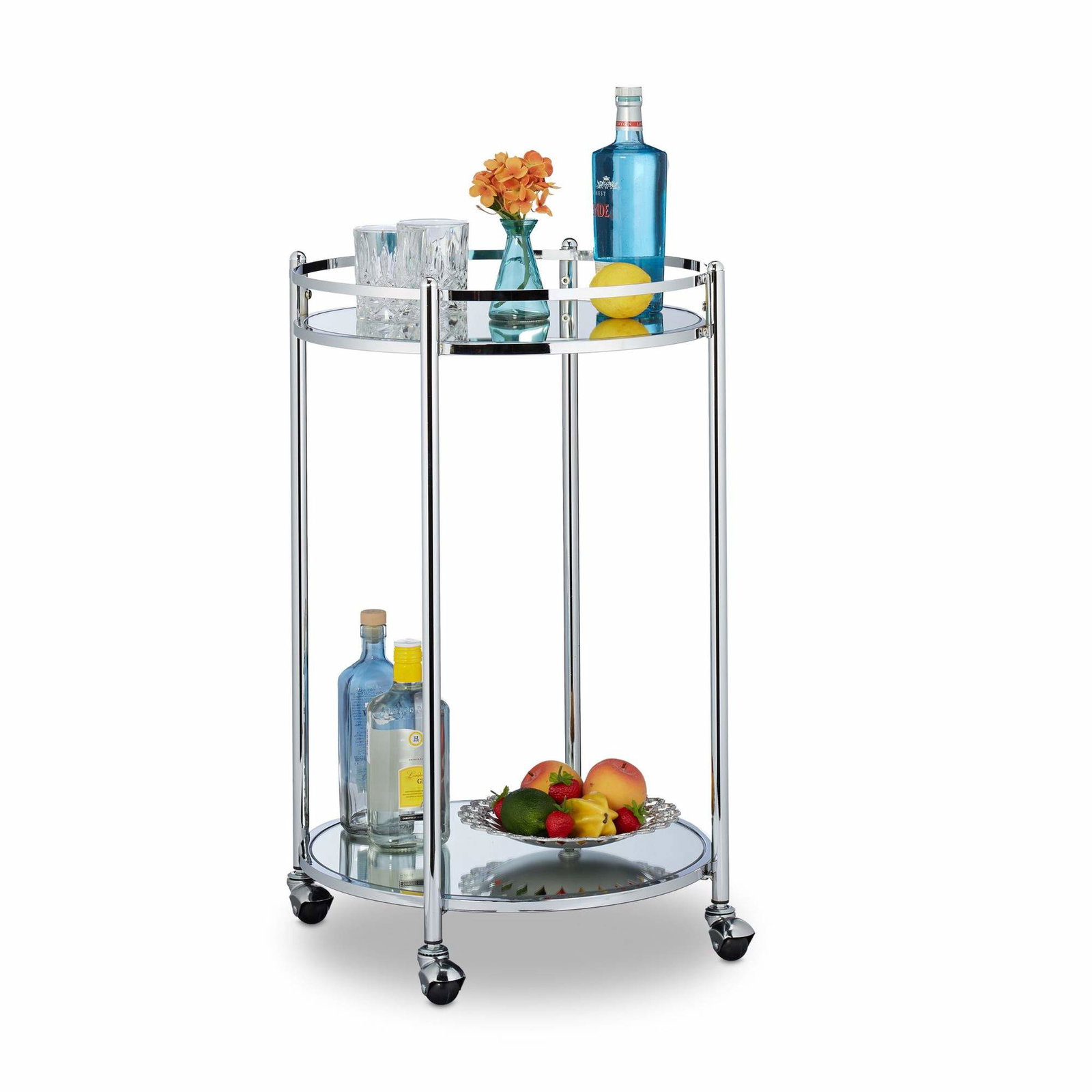 Serveringsvagn runt silver | Hem & Hobby - Hem & Hushåll - Kök - Servering | Pryloteket