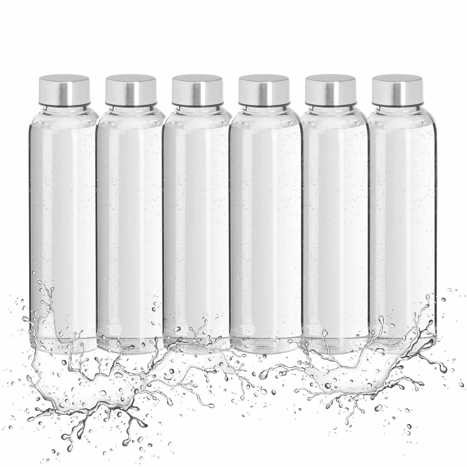 Dryckesflaska glas 500 ml Set om 6 | Sport & Fritid - Friluftsliv & Camping - Vattenflaskor | Pryloteket
