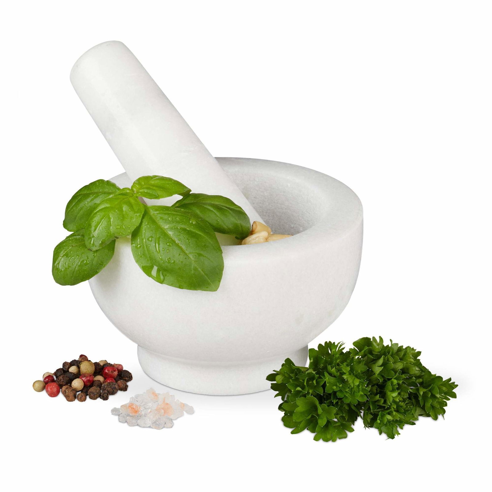 Mortelmarmor med slag | Hem & Hobby - Hem & Hushåll - Kök | Pryloteket