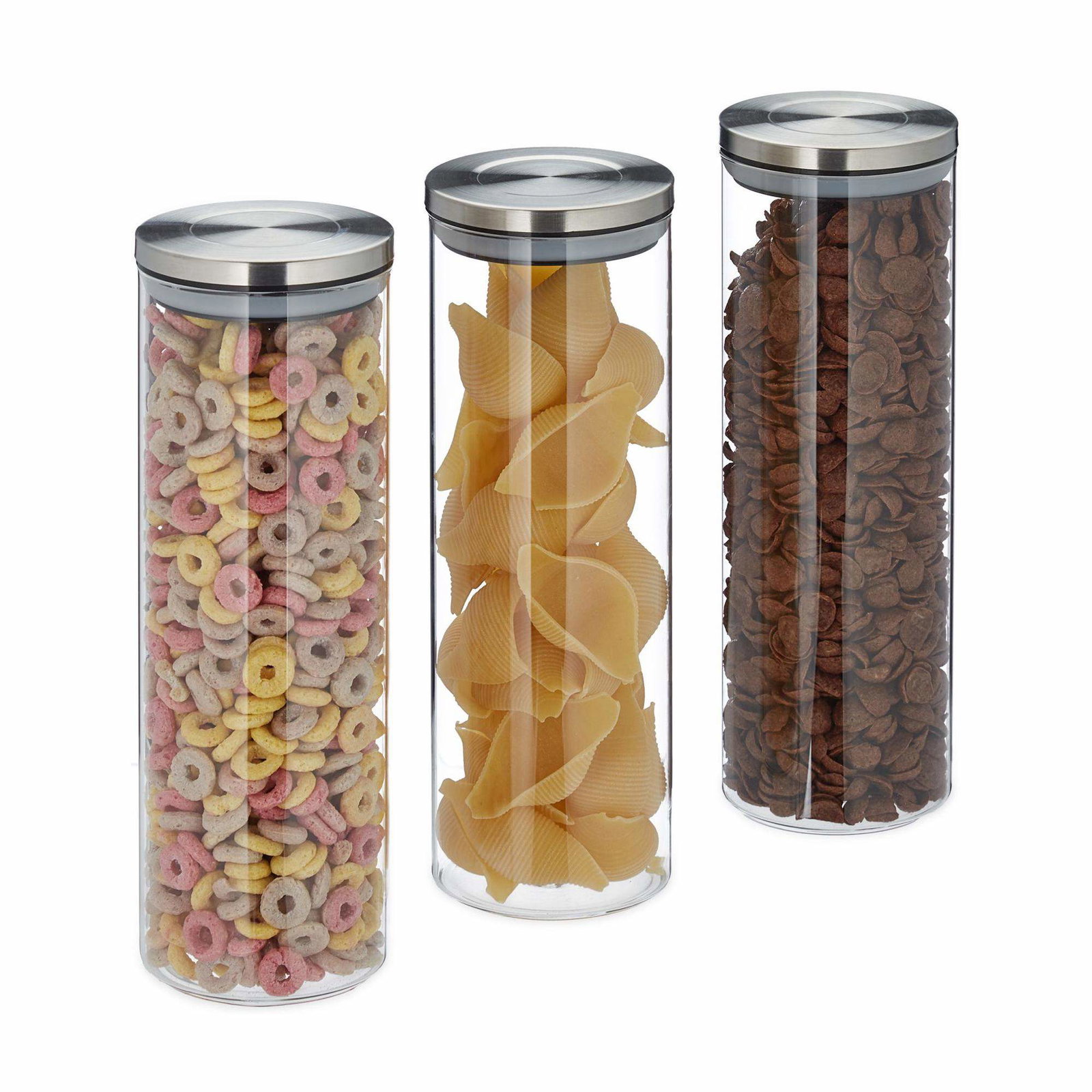 Förvaringsburkar 3 st. 1800 ml | Hem & Hobby - Hem & Hushåll - Kök - Köksförvaring - Förvaringsburkar | Pryloteket