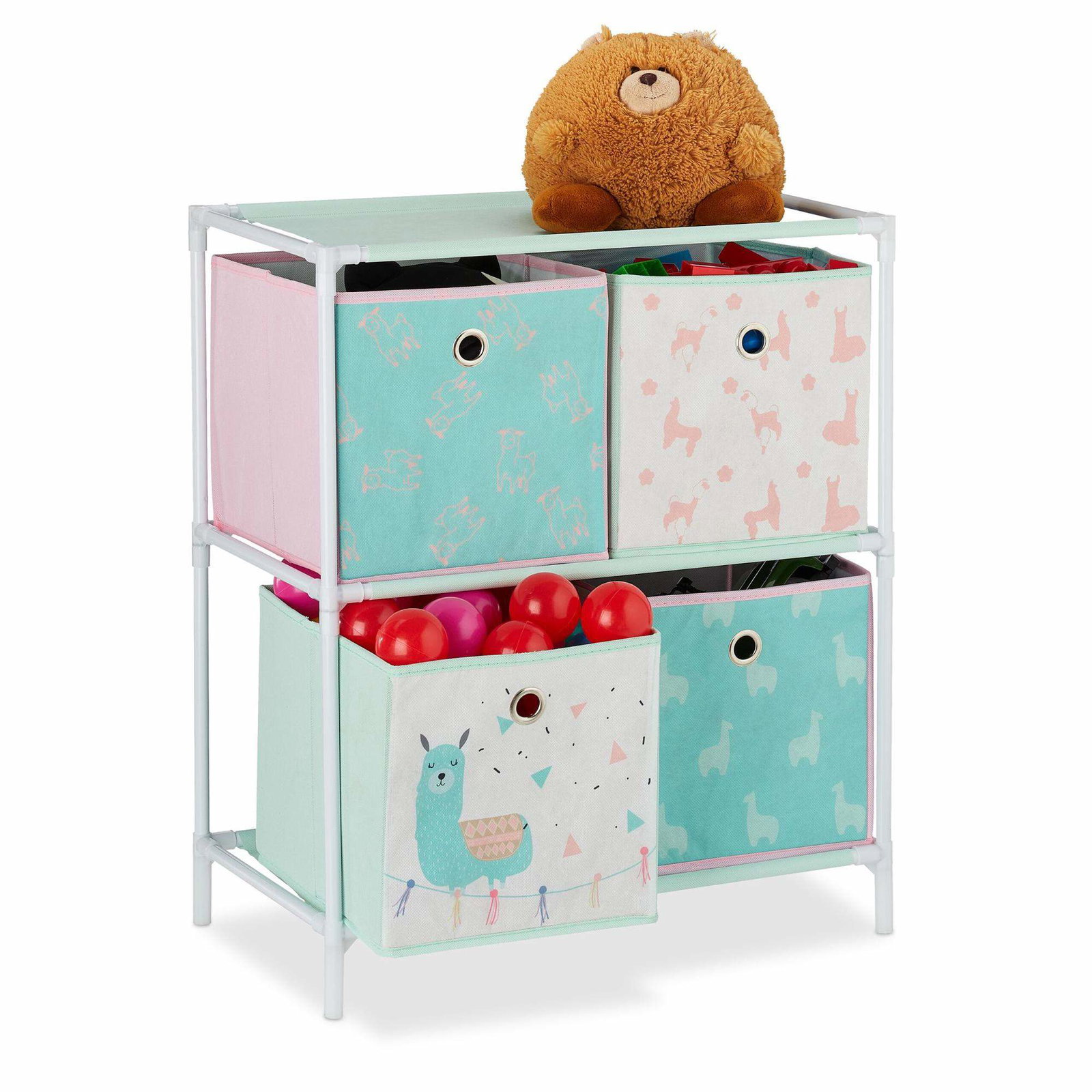 Barnhylla Lama med lådor | Leksaker & Spel - Leksaker | Pryloteket