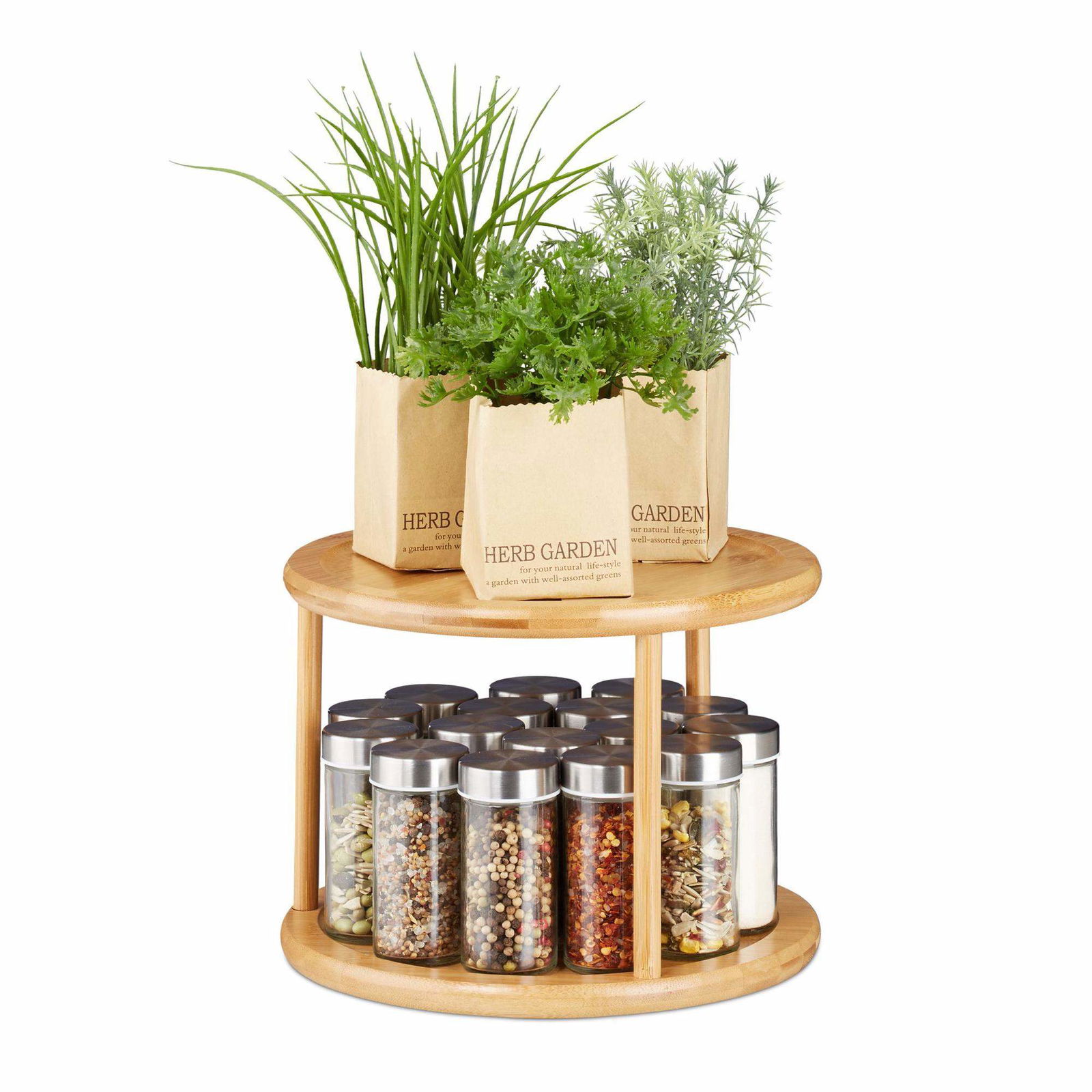 Drejelig køkkenhylde