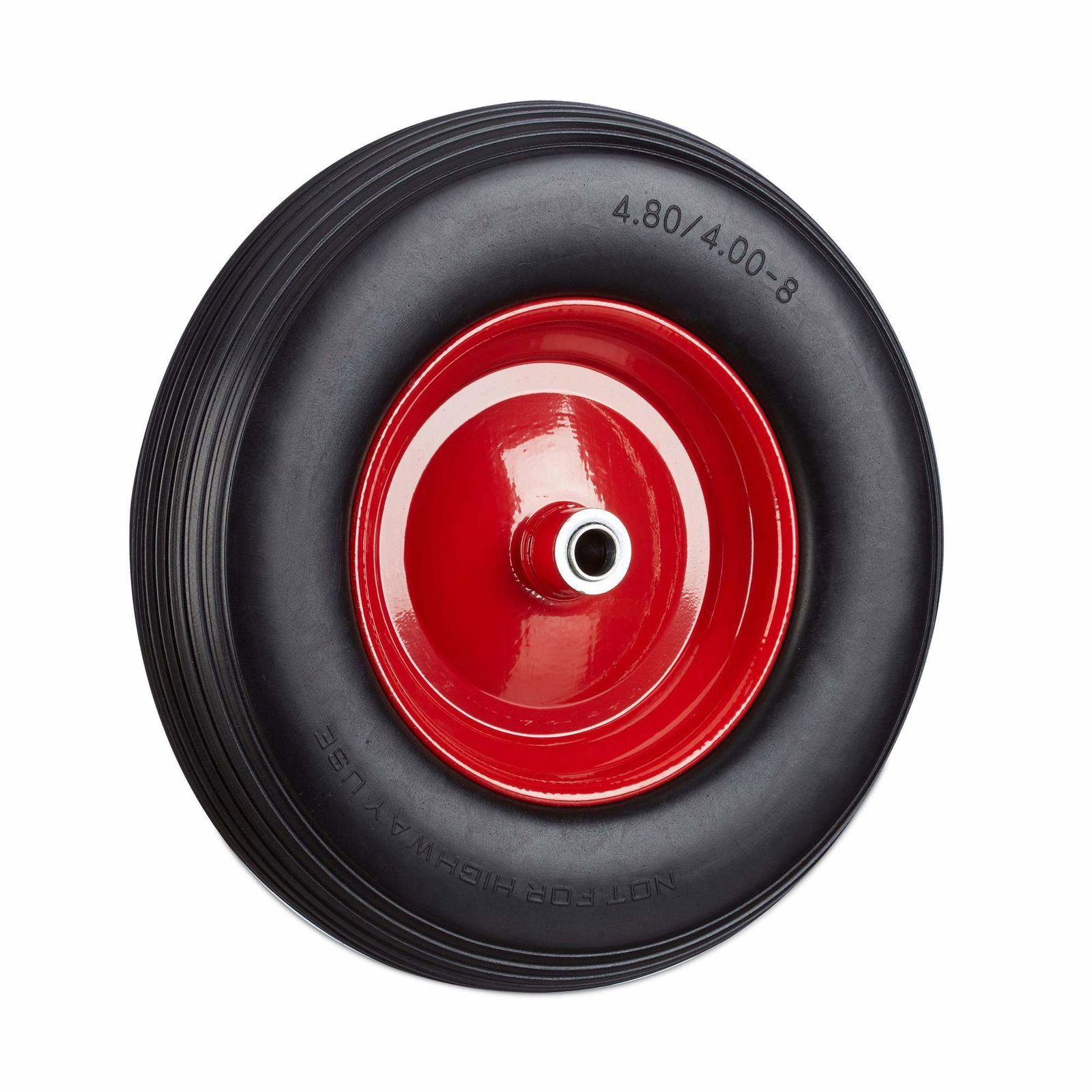 Hjul til trillebør 4,80 4,00-8 massiv gummi