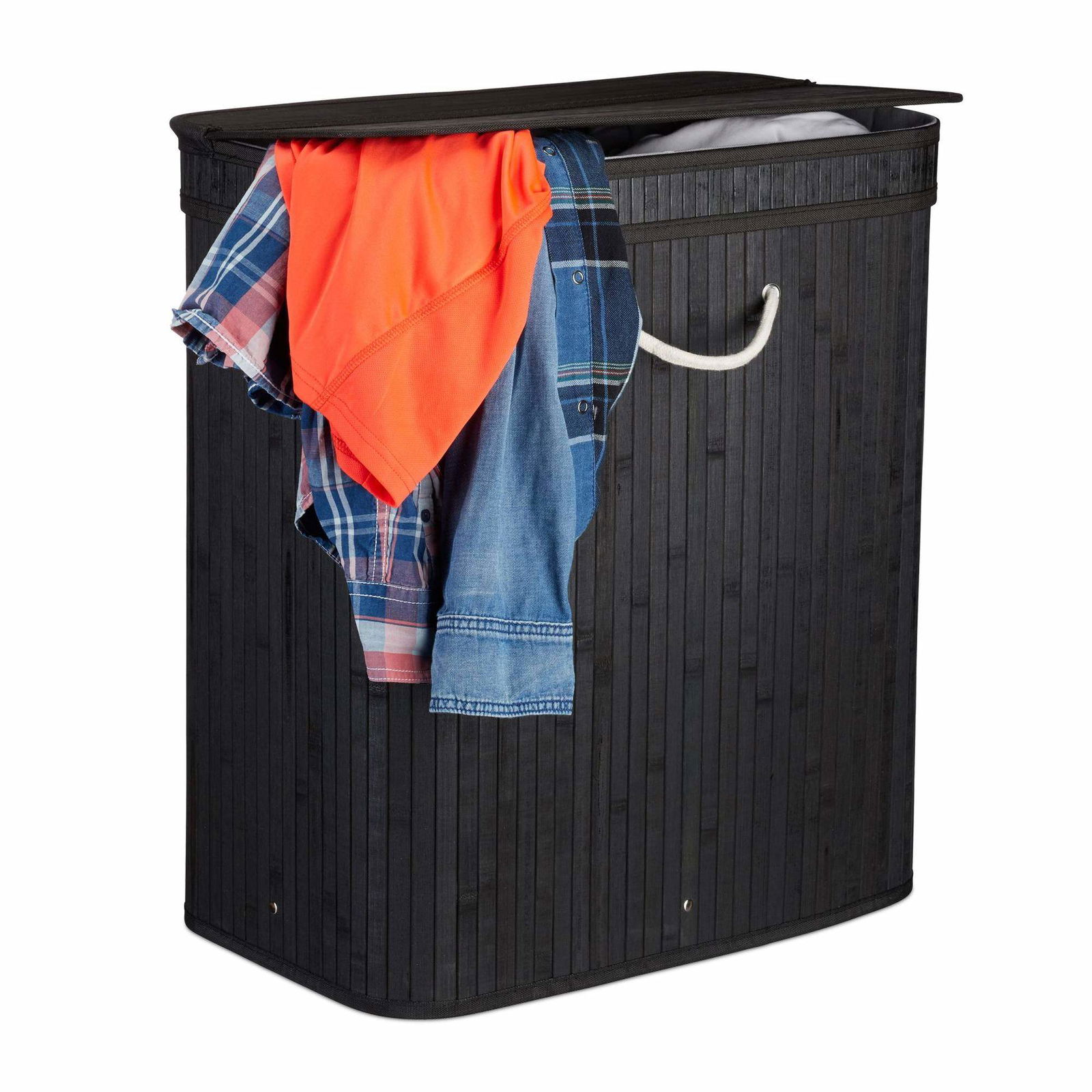 Firkantet vasketøjskurv