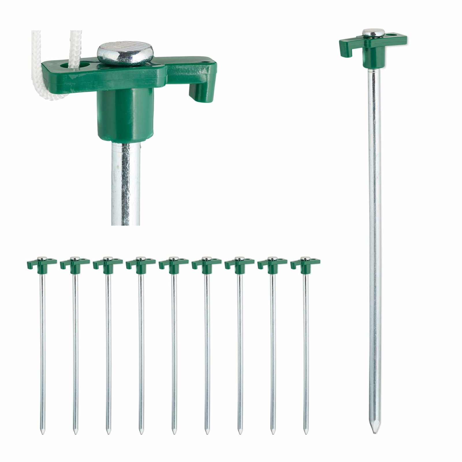 Bunden pløkke sæt med 10 stk