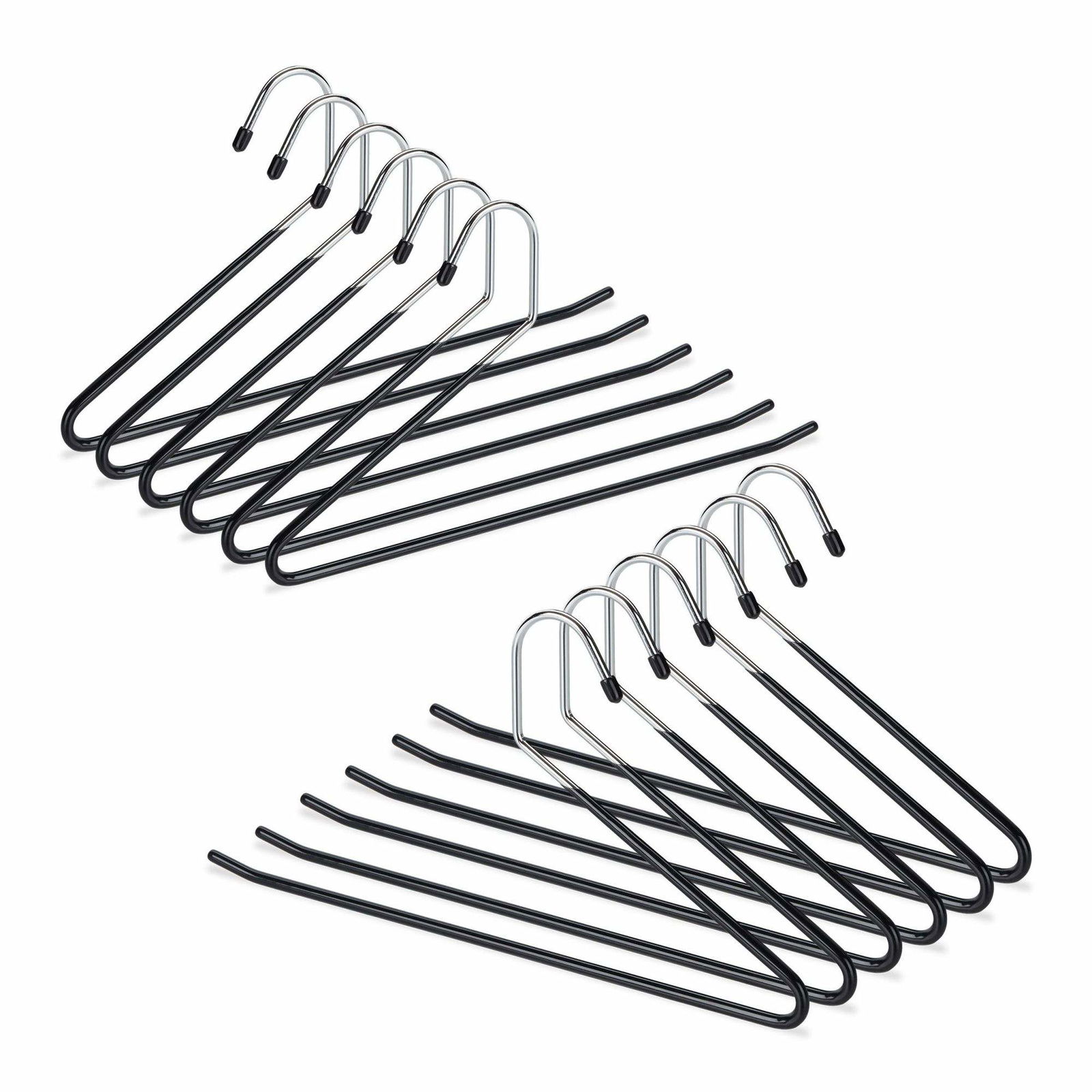 Sæt med sorte buksebøjler med skridsikker beskyttelse