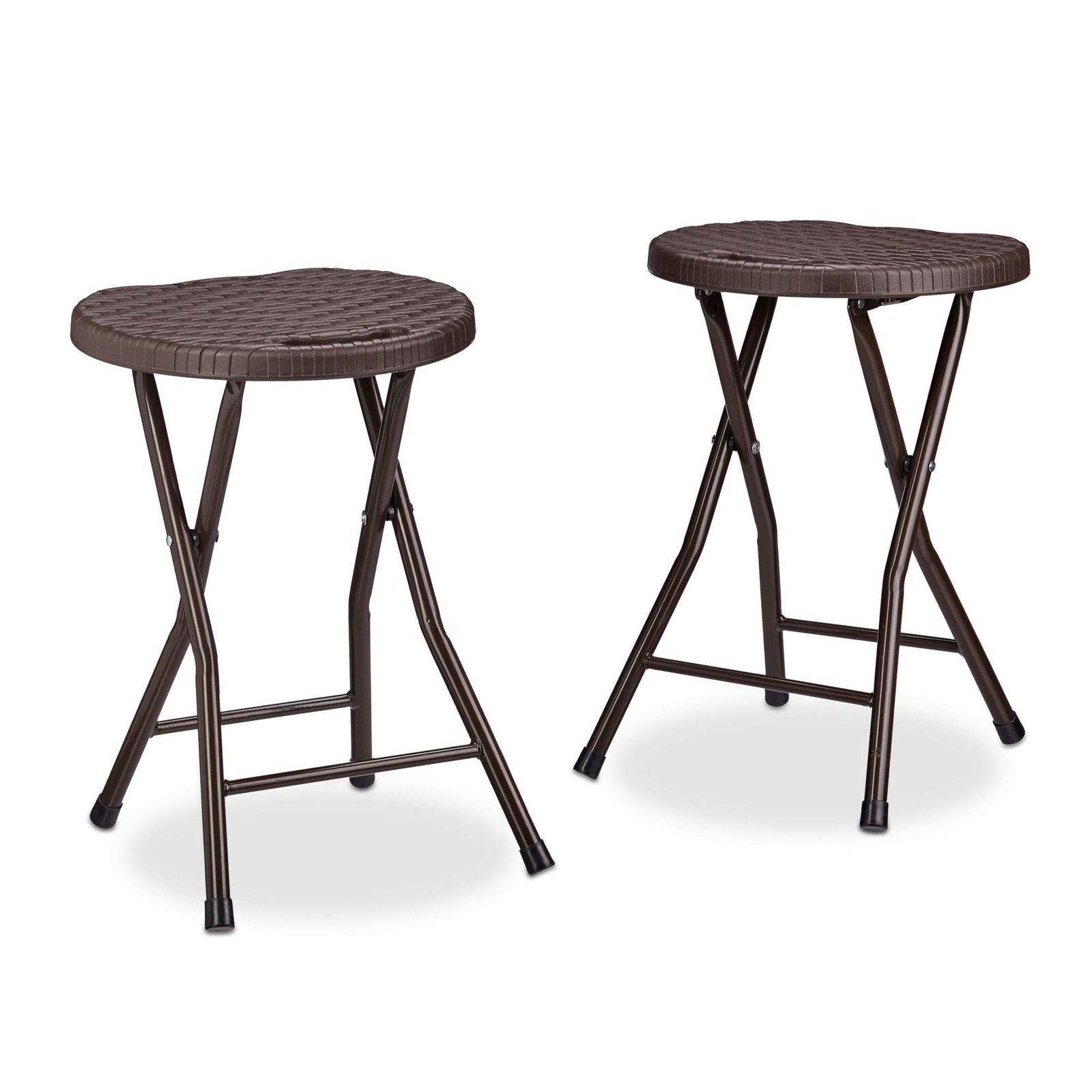 2 stk. Foldeskamler i rattan