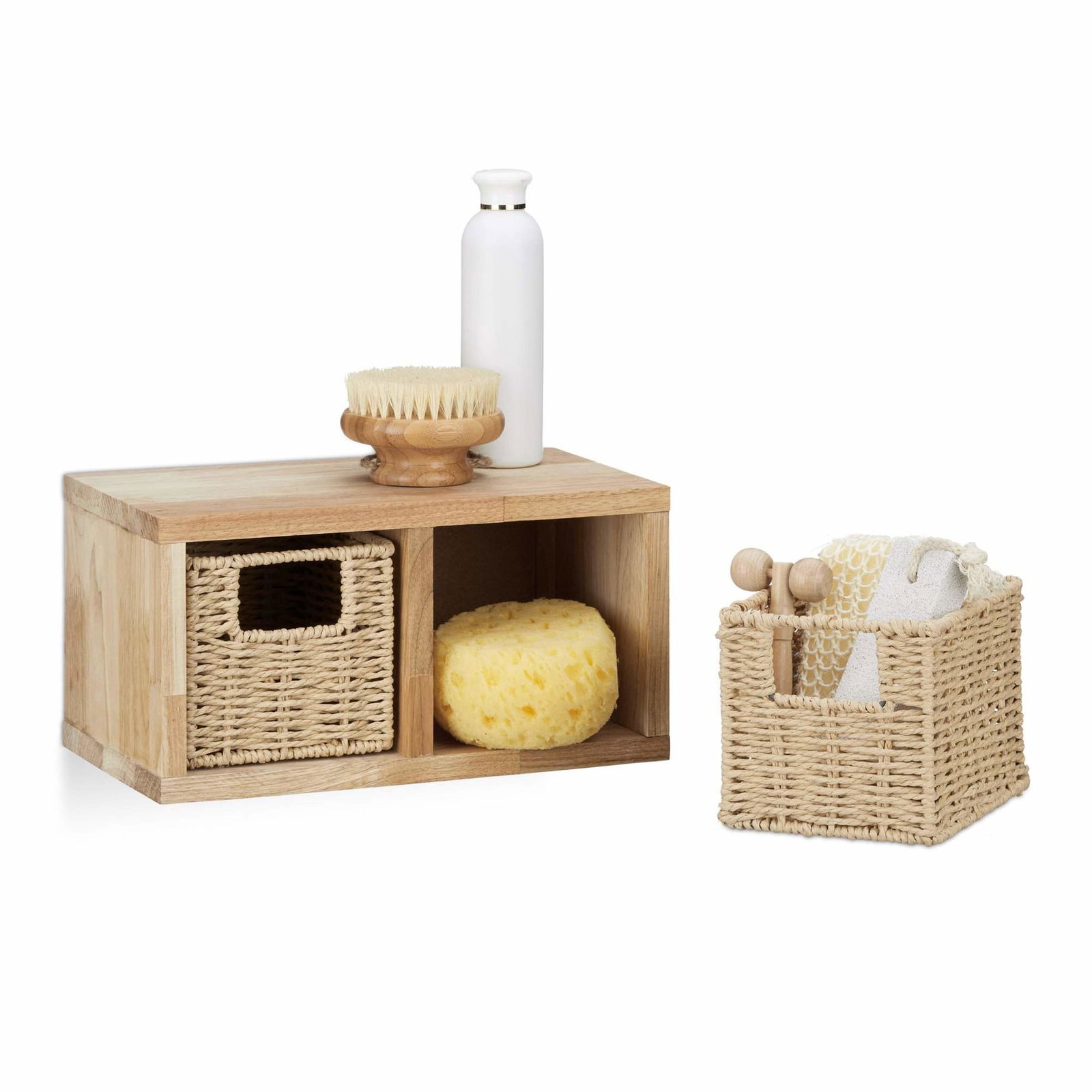 Væghylde i valnød med kurve