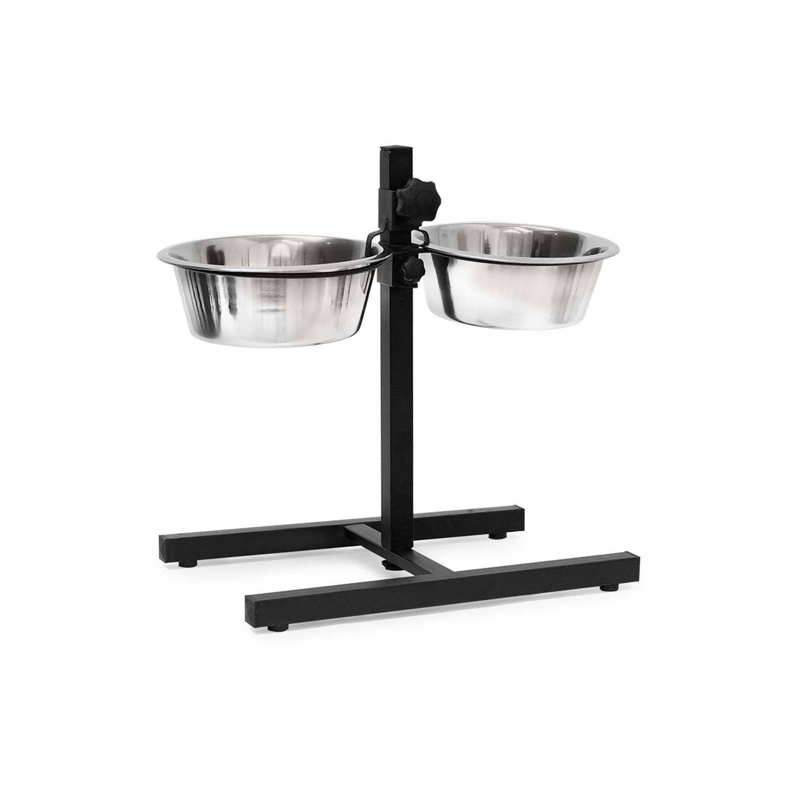 Foderstation til hunde kan hæves og sænkes