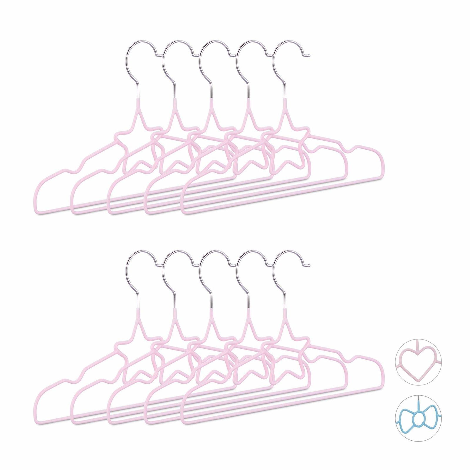 Tøjbøjler til børn - sæt med 10 stk