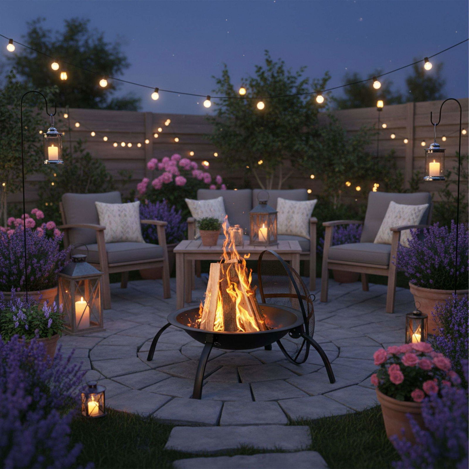 Ildskål XL med grilltilbehør