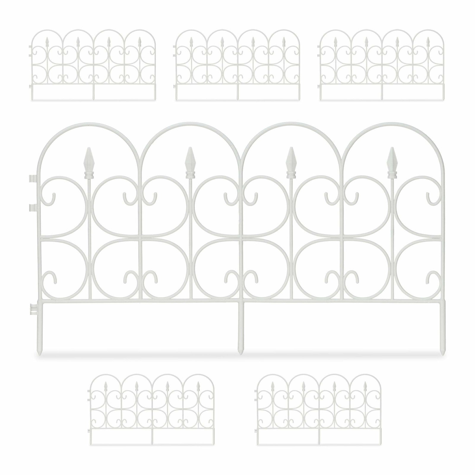 Rabattstaket plast svart/vitt | Hem & Hobby | Pryloteket