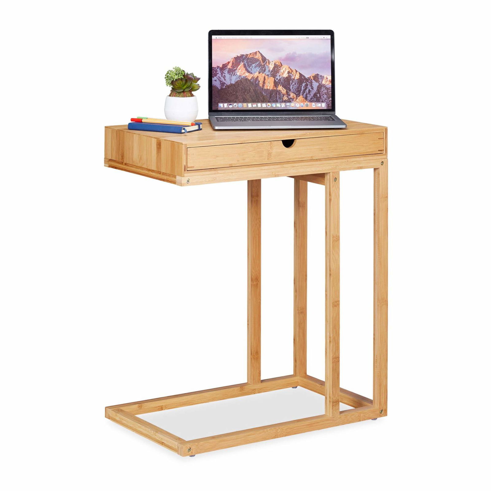 Bambus sidebord med skuffe