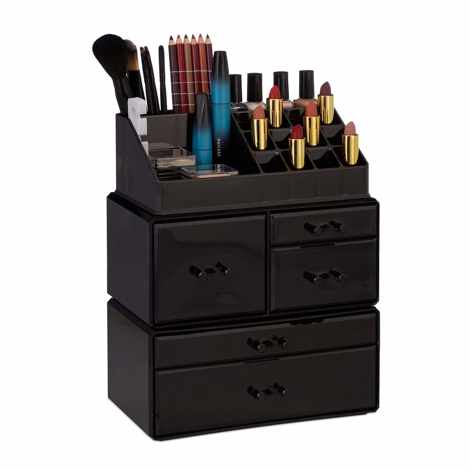 Sminkförvaring i akryl med 21 fack | Hälsa & Skönhet - Smink & Tillbehör - Sminkförvaring | Pryloteket