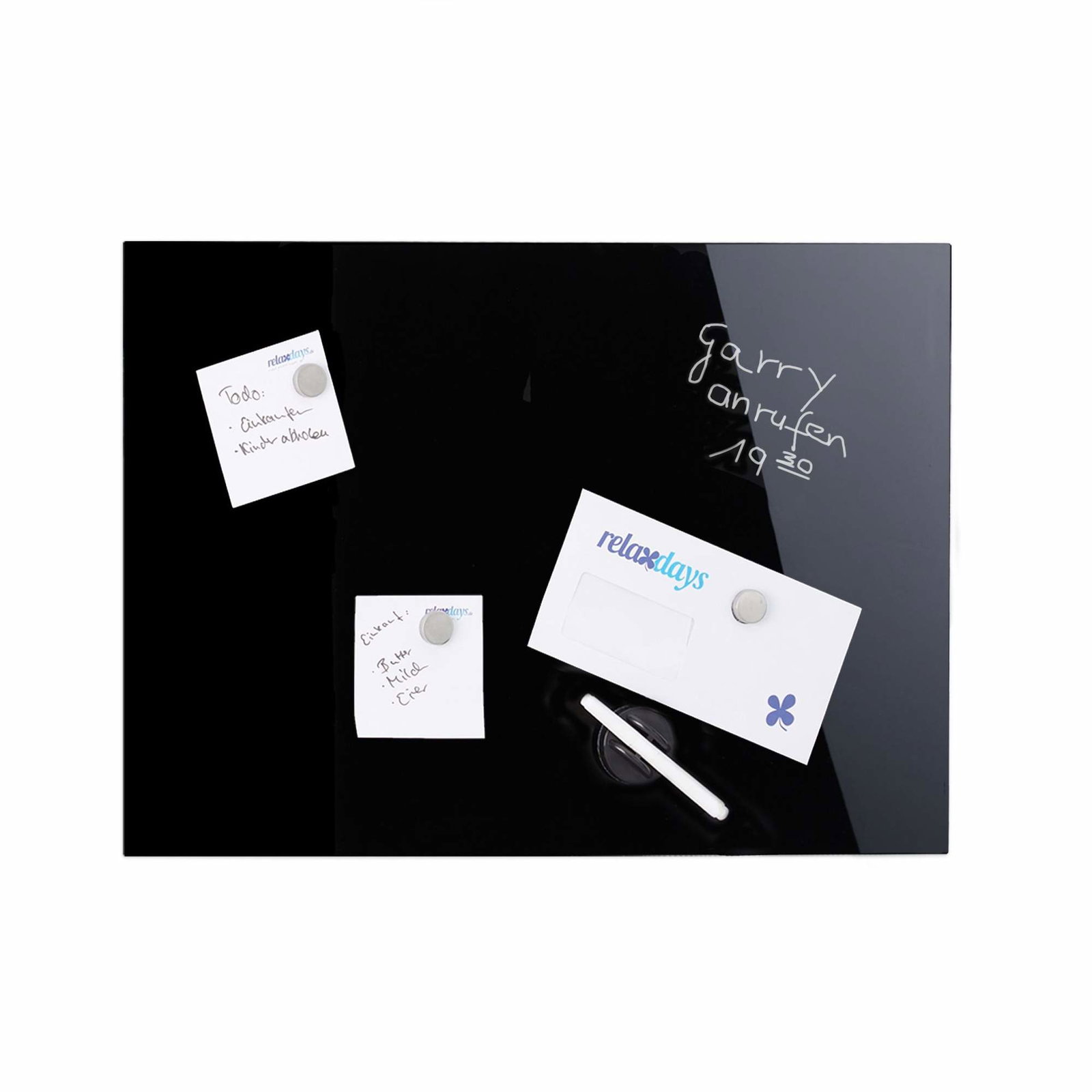 Magnettavla i svart glas | Elektronik - Tillbehör Mobil & Surfplatta - Mobiltillbehör - Mobilkablar - Tillbehör | Pryloteket