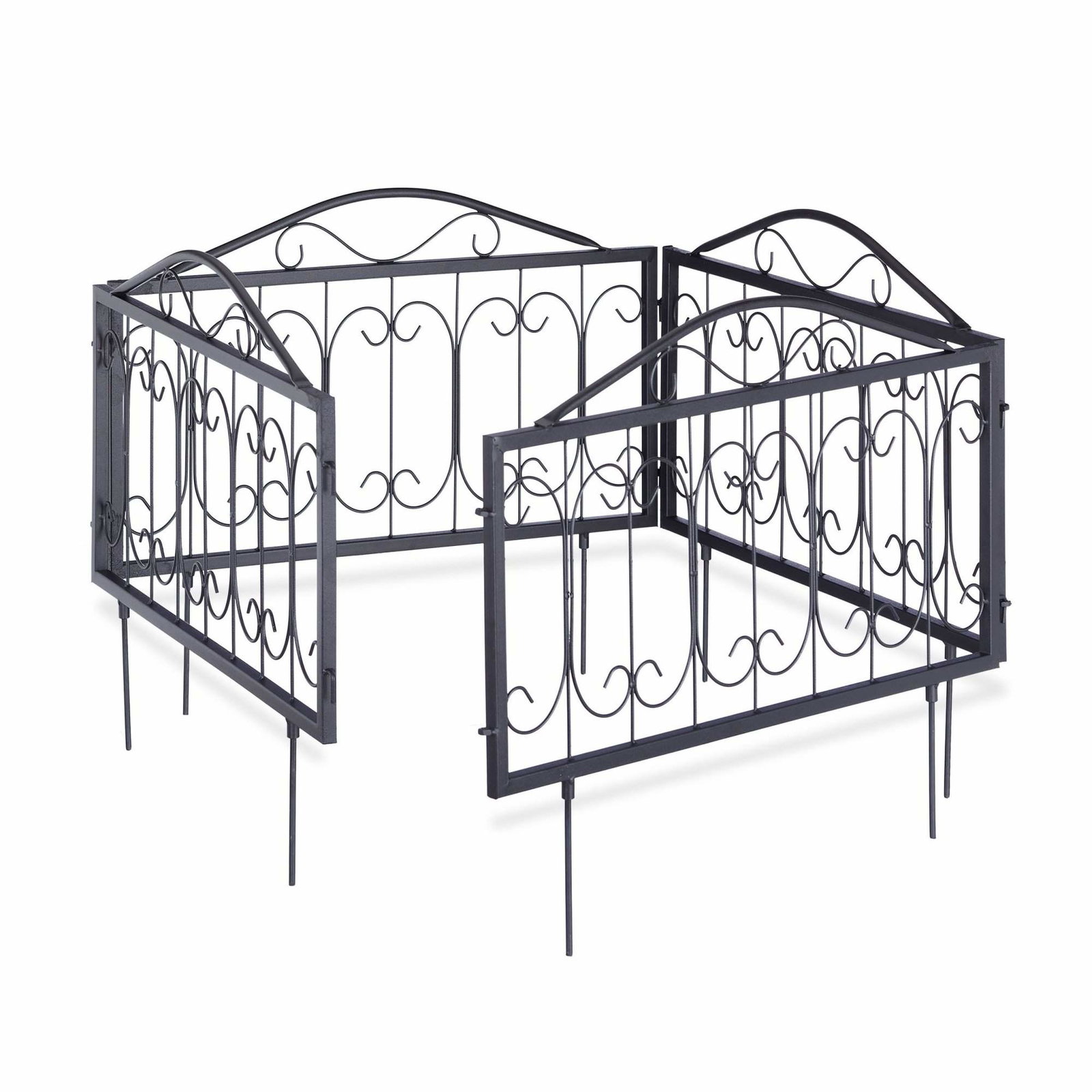 Rabattstaket 4 paneler vintagestil | Hem & Hobby | Pryloteket