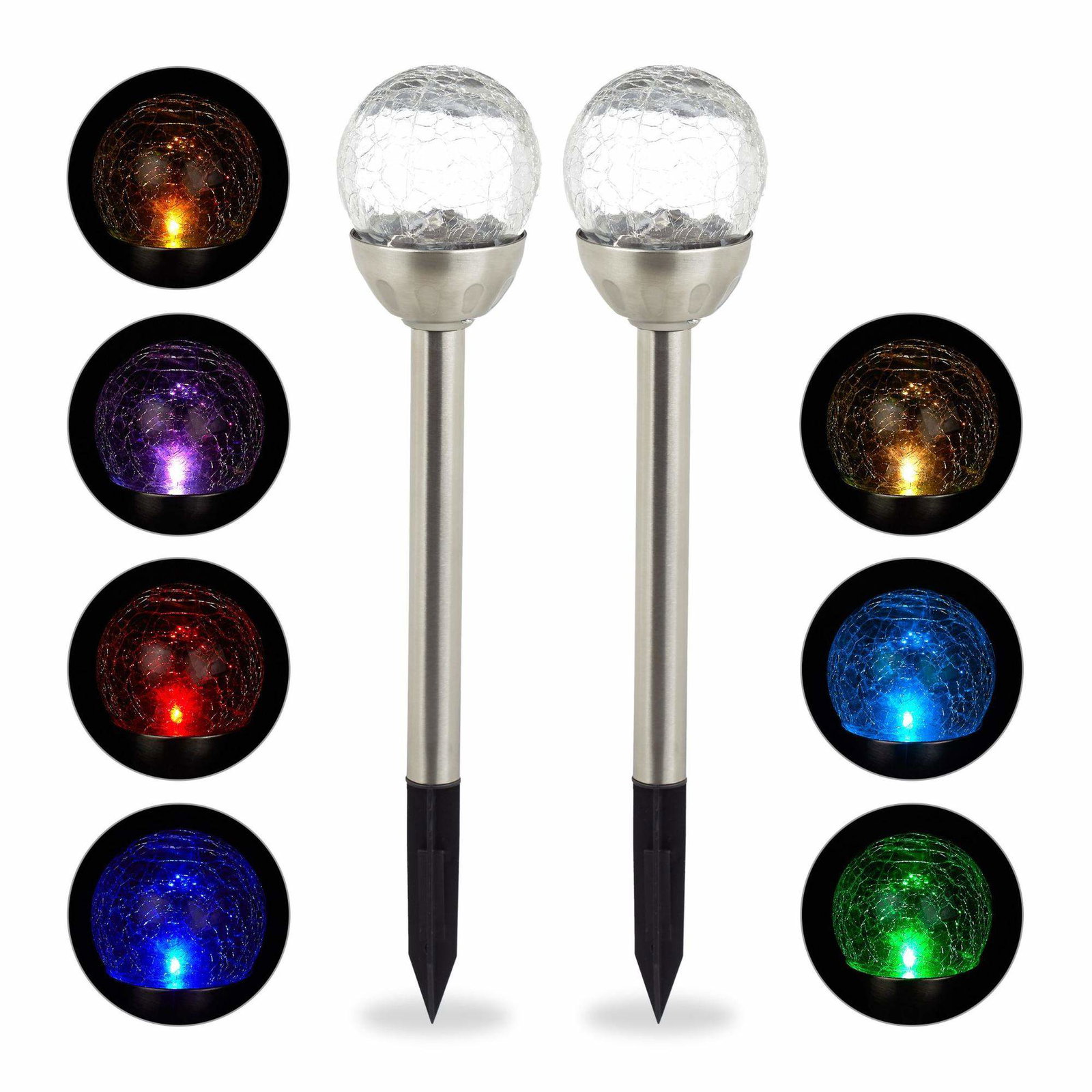 2-pak solcellelamper