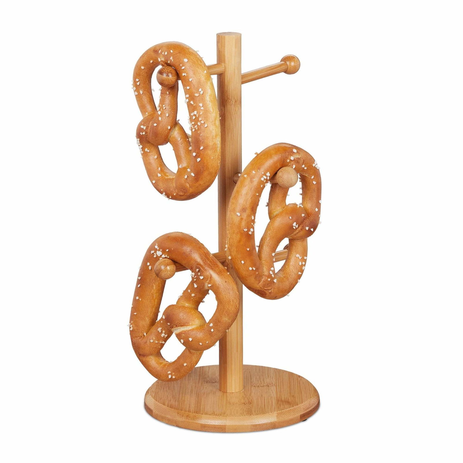 Pretzel stand bambus