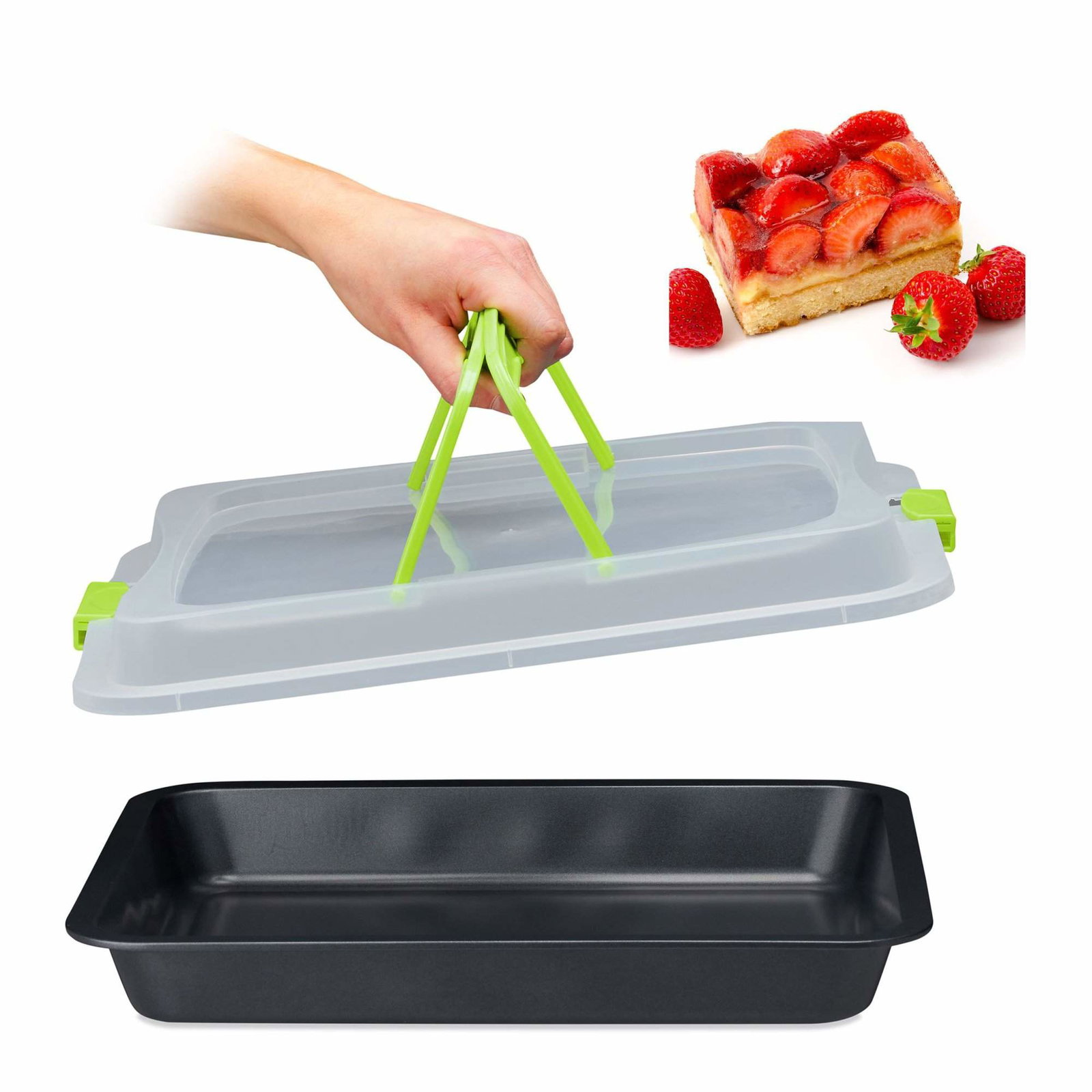 Bakplåt med lock, 3-i-1 | Hem & Hobby - Hem & Hushåll - Kök - Köksredskap - Lock | Pryloteket