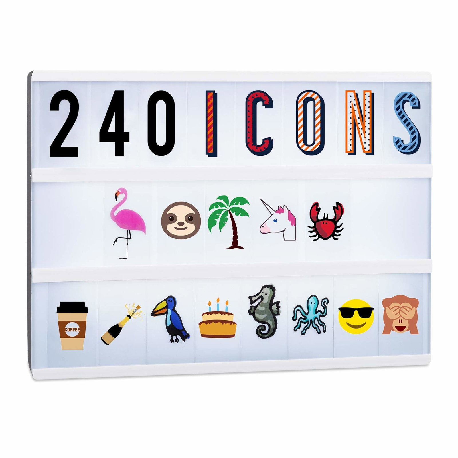 Lightbox-tilläggssats med 240 tecken | Elektronik - Tillbehör Mobil & Surfplatta - Mobiltillbehör - Mobilkablar - Tillbehör | Pryloteket