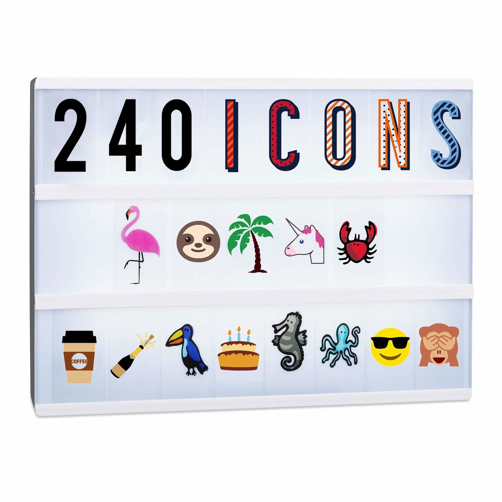 Lightbox udvidelsessæt med 240 tegn