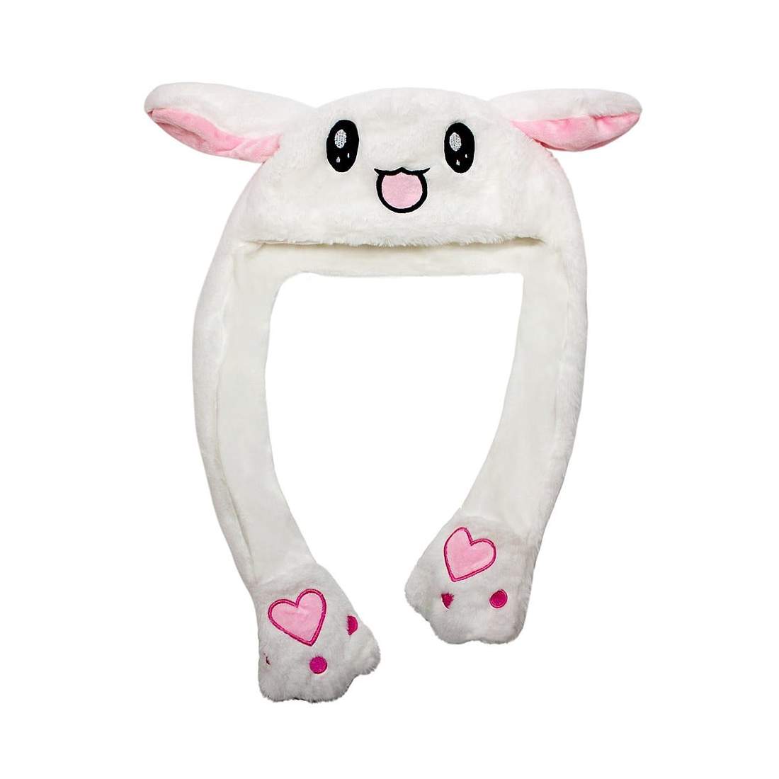 Kaninmössa med Dansande Öron - Vit | Mode & Accessoarer - Kläder - Mössor & Kepsar | Pryloteket