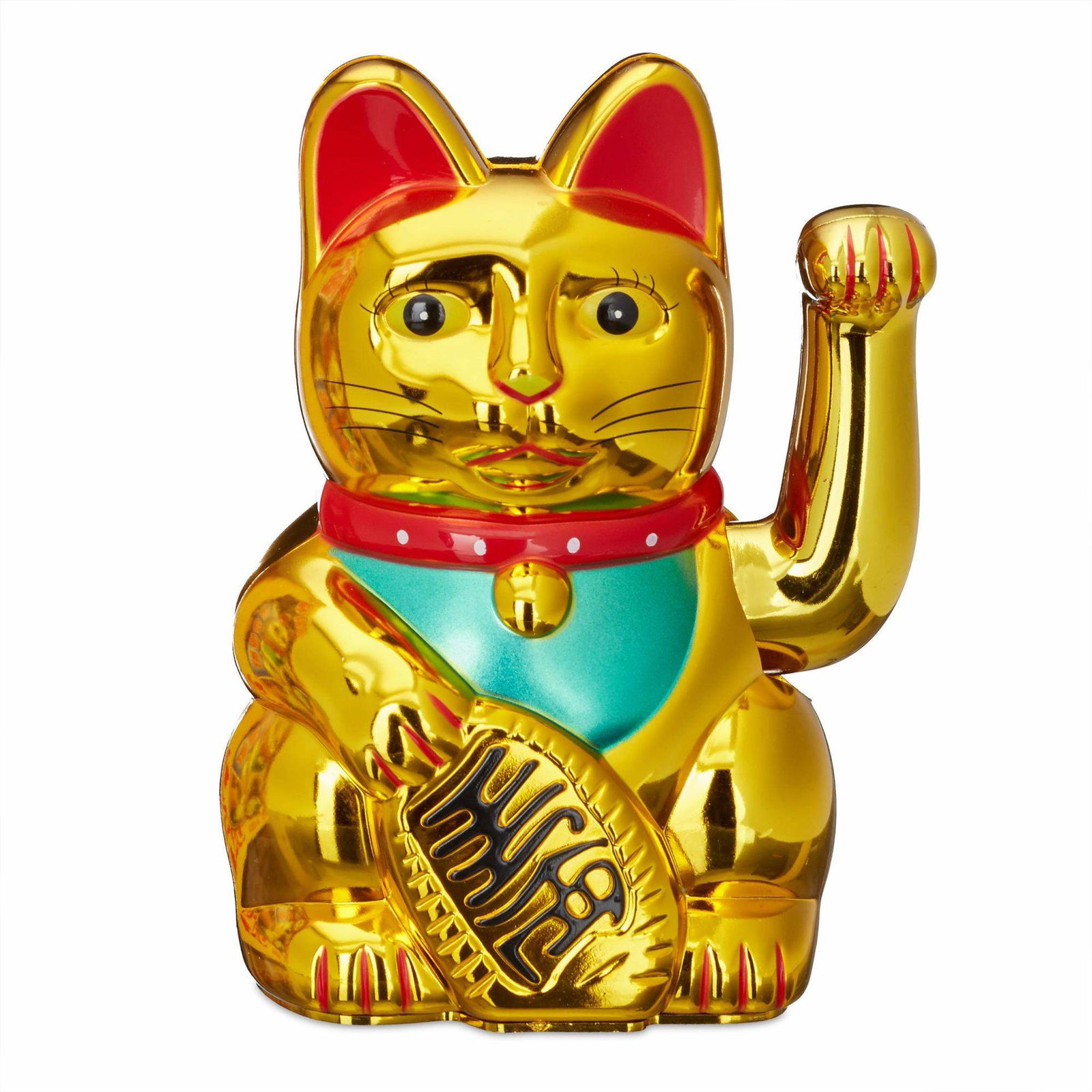 Maneki Neko viftande katt 16 cm | Mode & Accessoarer - Smycken, Smyckesset & Tillbehör - Ringar | Pryloteket