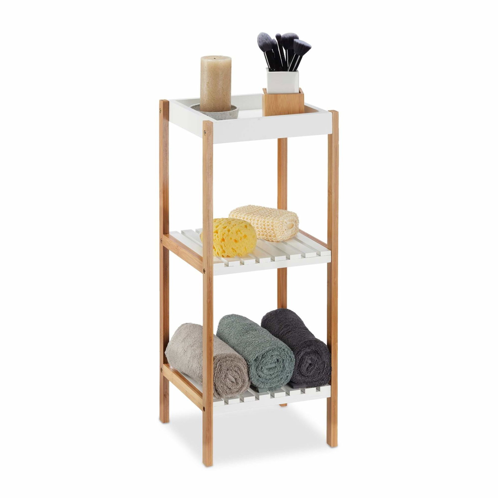 Badrumshylla med 3 hyllplan | Hem & Hobby - Hem & Hushåll - Kök - Köksredskap | Pryloteket