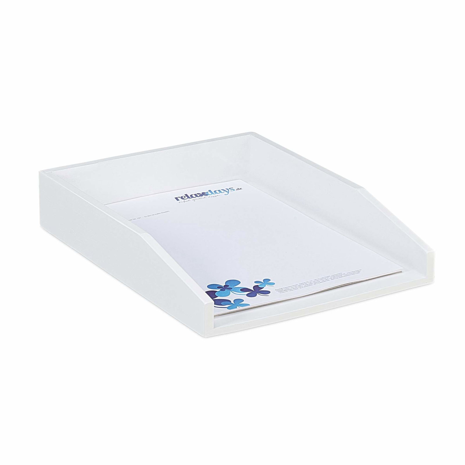 Dokumenthållare i bambu vit | Hem & Hobby | Pryloteket