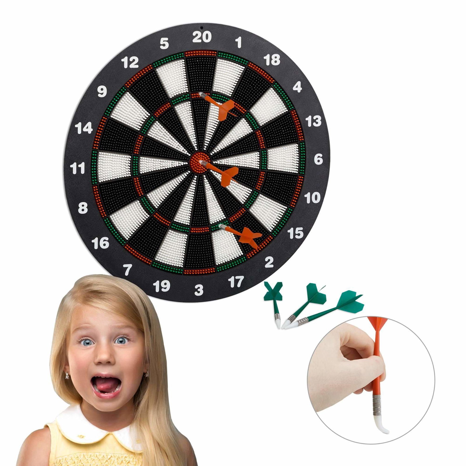 Dartskive blød dart 42 cm