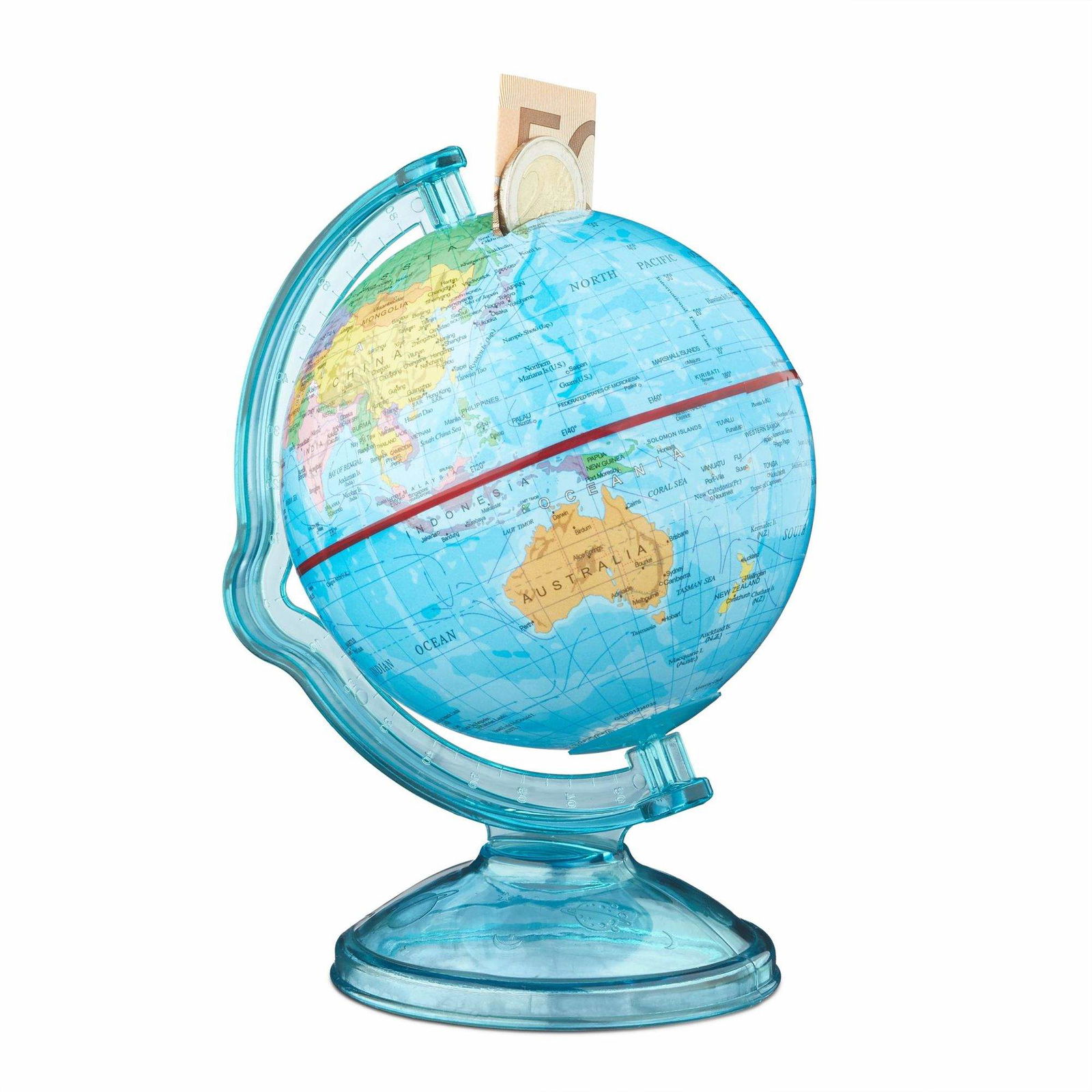 Spargris Globus Rotabar